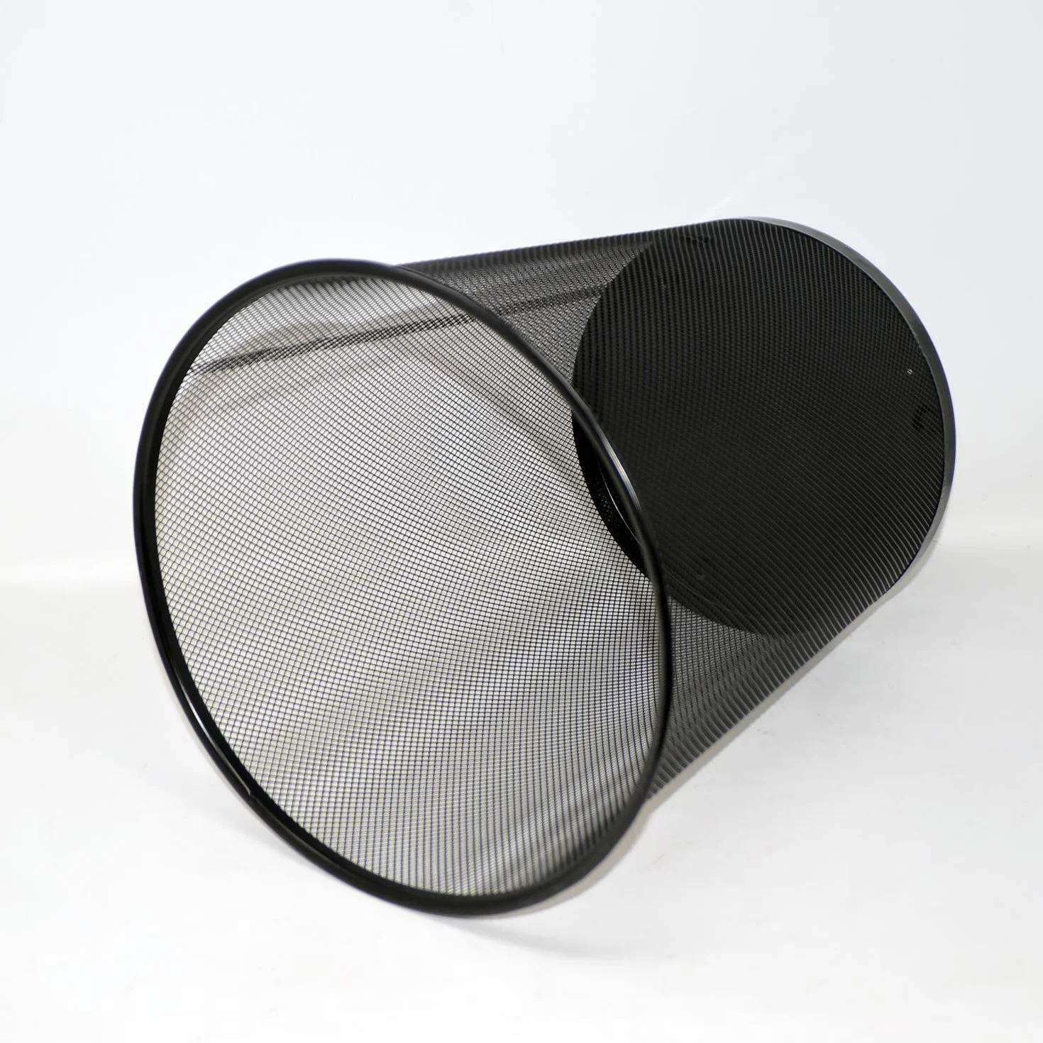 Druline Gettacarte Metallo Pattumiera Ufficio 19 Lt. Ø 29,5 Altezza cm 35 Cm - nero, 1x