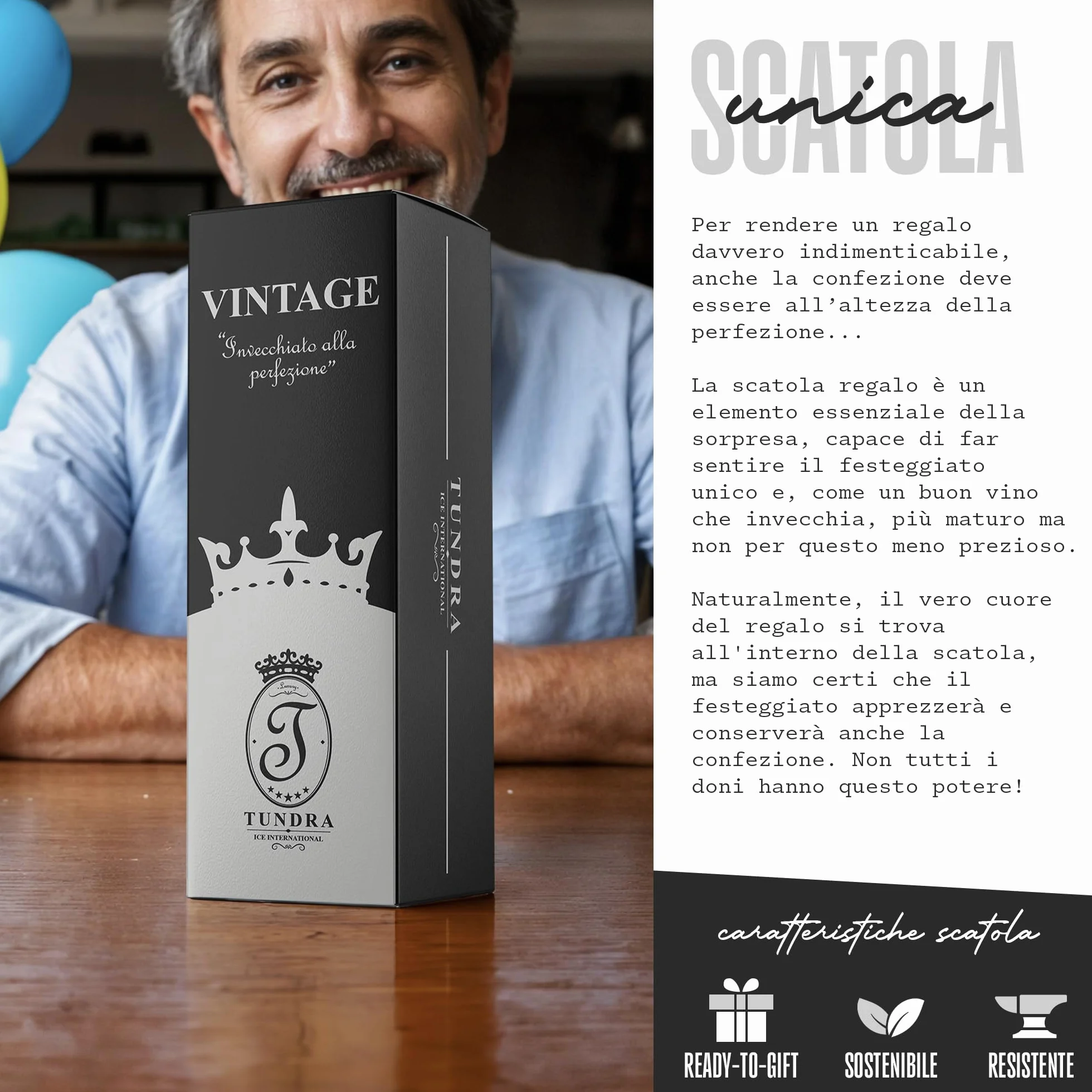 Calice Personalizzato 50 Anni Compleanno Uomo 1976 CRISTALLINO 450 ML Effetto Oro Regalo Originale