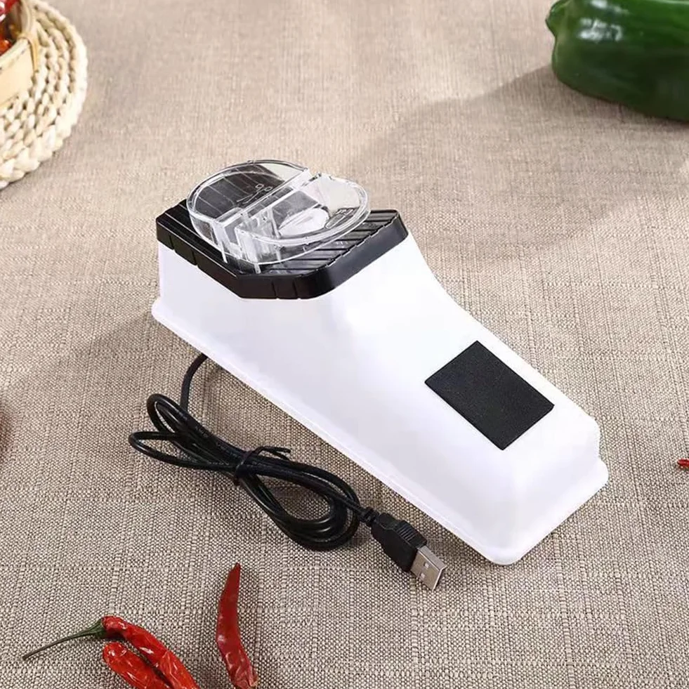 Affilacoltelli automatico USB Affilacoltelli elettrici Affilacoltelli professionali ricaricabili Strumento for affilare velocemente Coltelli da cucina Strumento for affilare i colte