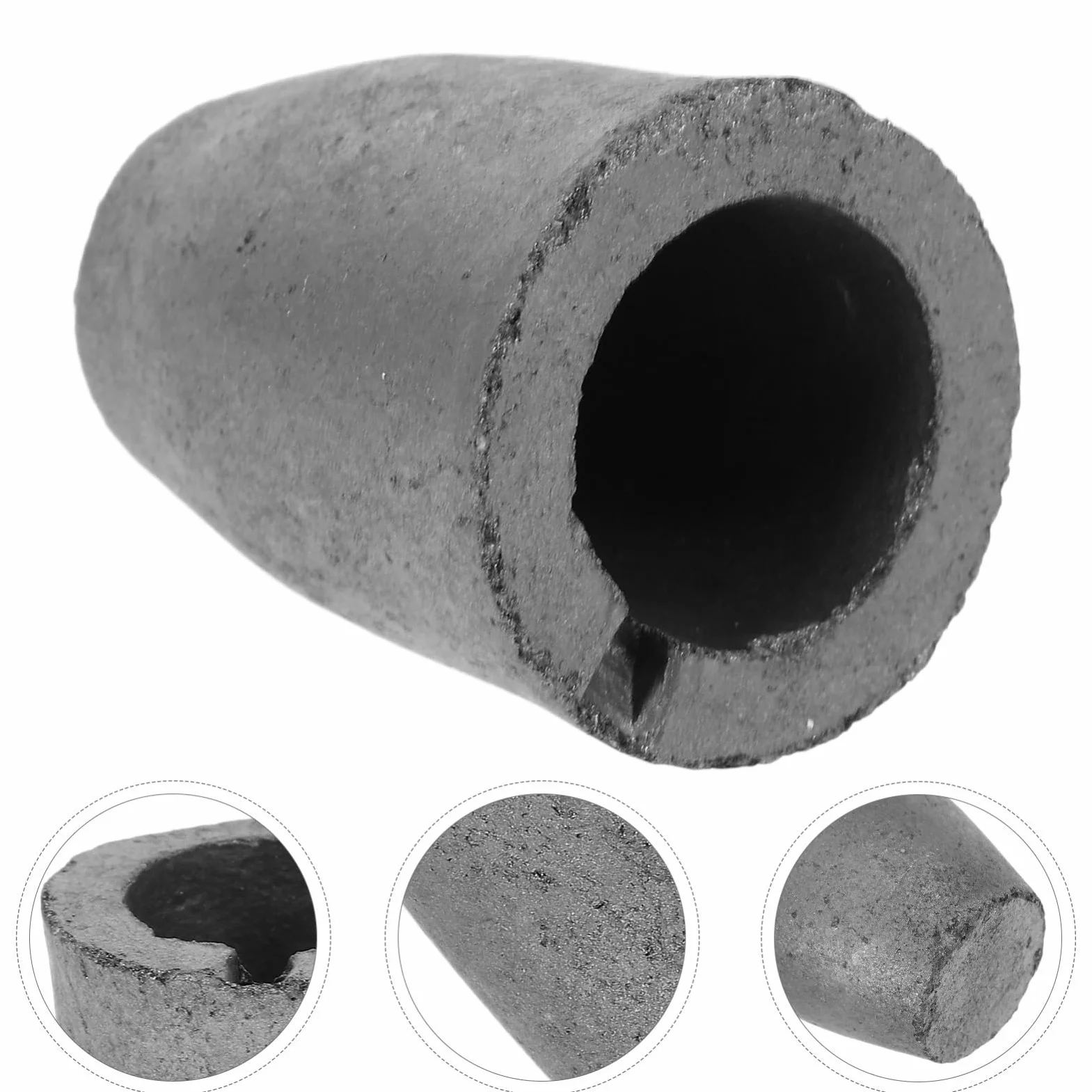 jojofuny Crogiolo in Grafite Carburo di Silicio per Fusione di Metalli come Rame, Alluminio e Argento, Capacità 20ml, per Analisi e Campionamento in Laboratorio