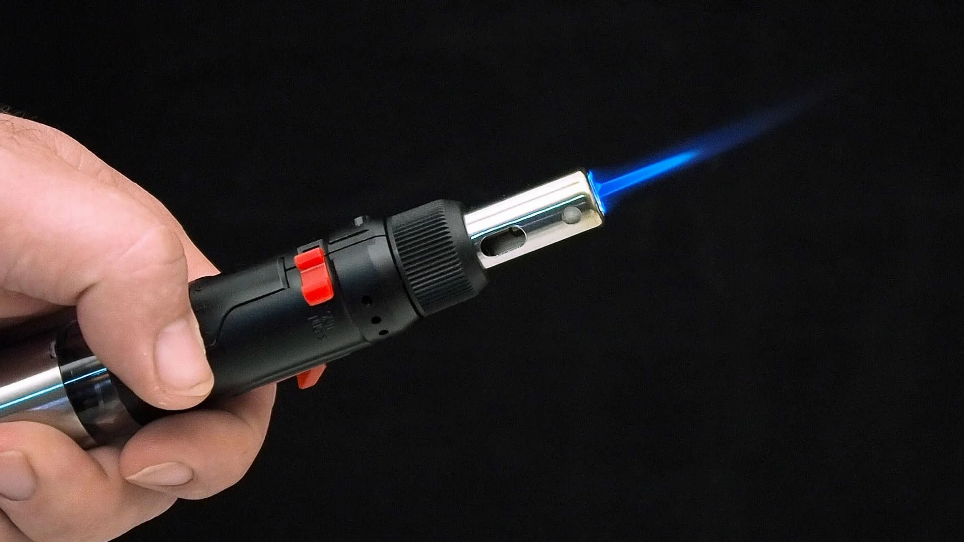ViGOR Set di saldatori a gas V5512 I 7 diversi tori I Combina saldatore, torcia e pistola ad aria calda I 12 pezzi singoli