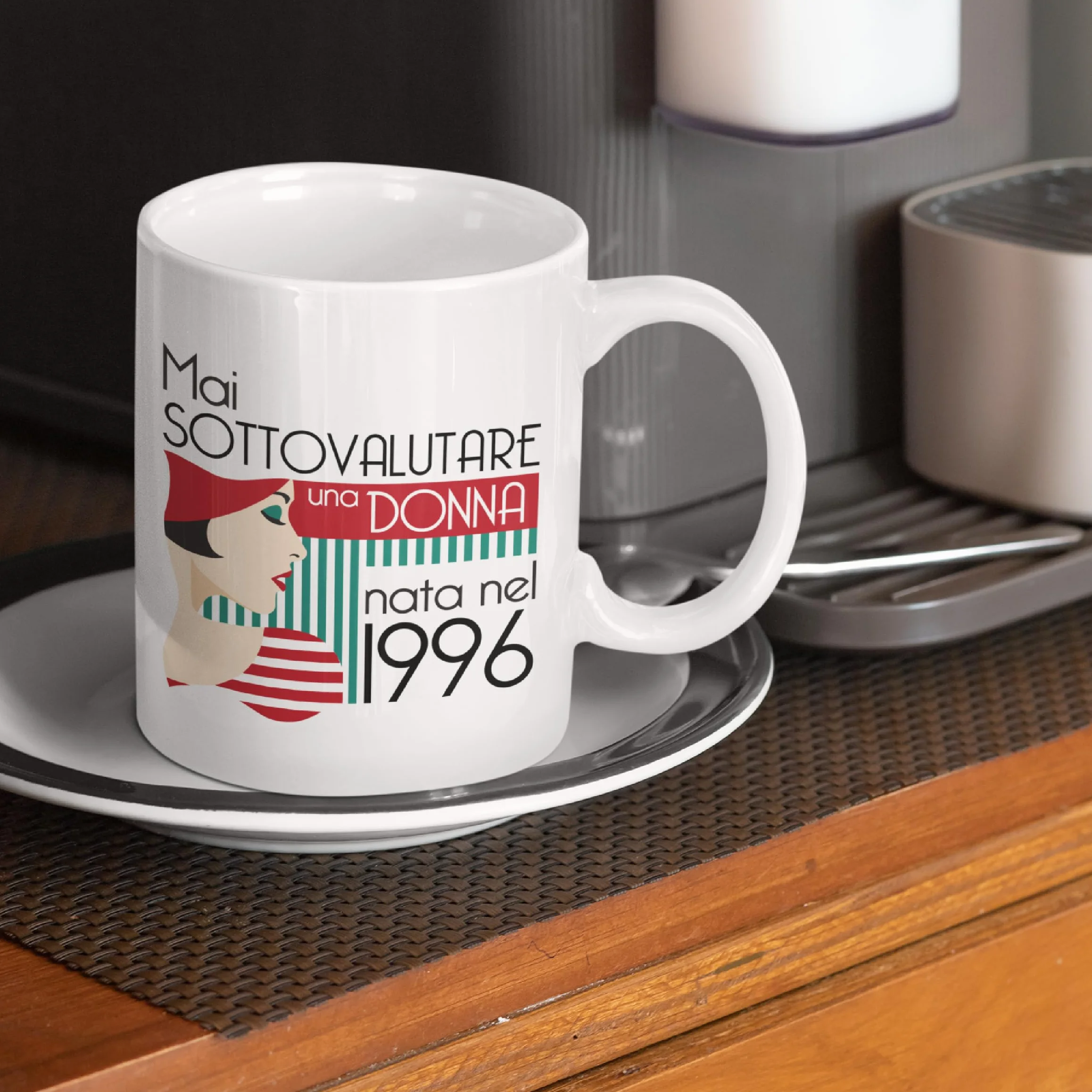 Gesar Tazza 50 Anni Donna Regalo Compleanno Idea Regalo Divertente Cinquantesimo