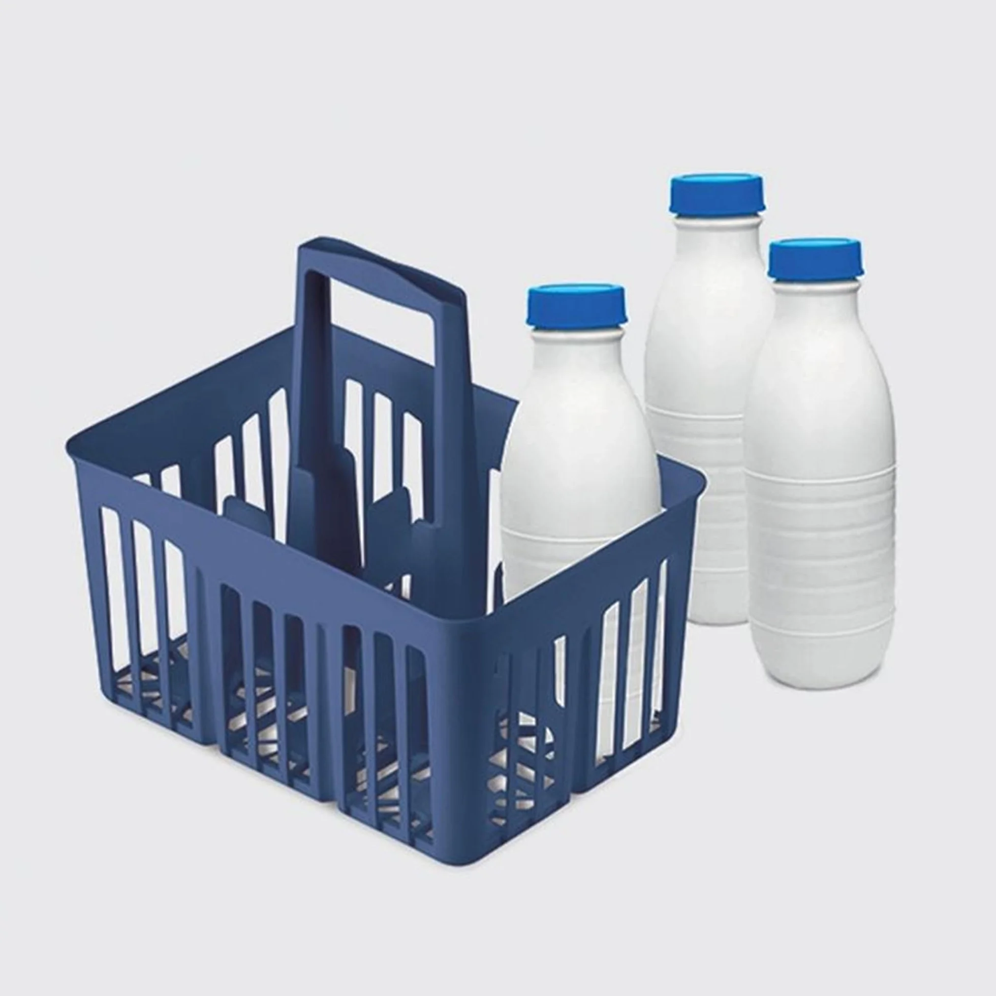 STEFANPLAST Cestello Portabottiglie 6 Posizioni 30x21xh.28 cm Blu