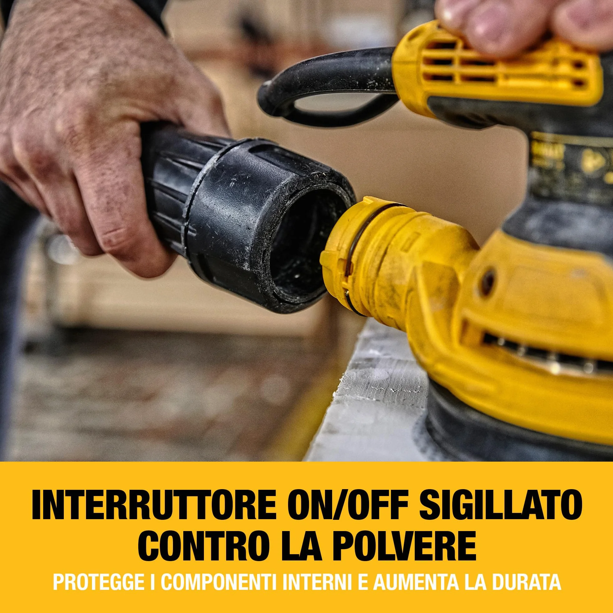 DEWALT DWE6423-QS Levigatrice rotorbitale 126 mm