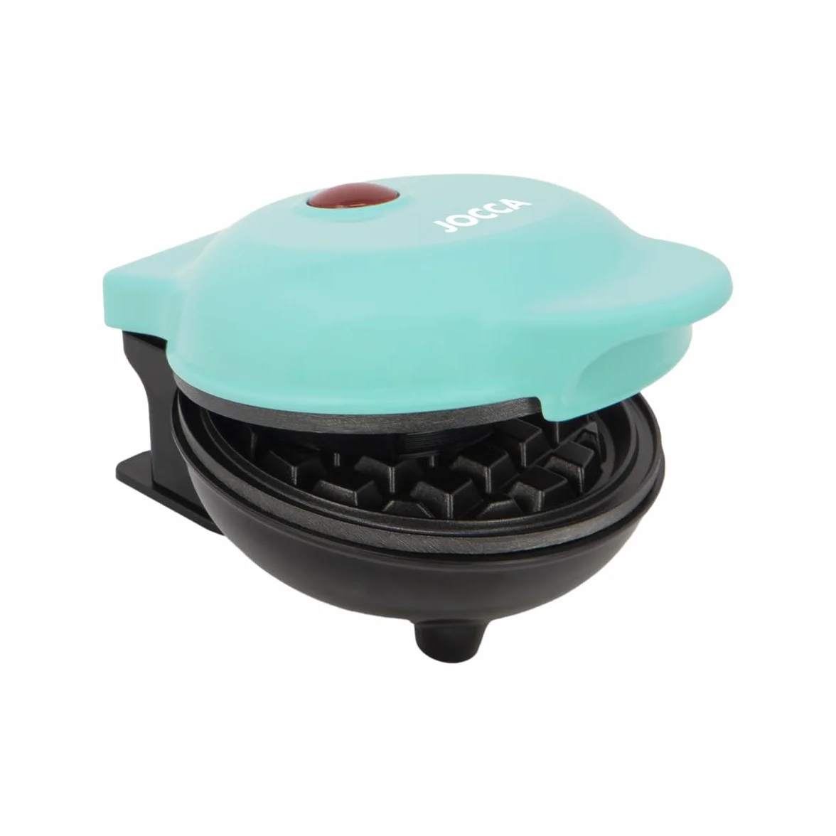 Jocca Macchina per Waffle Rotonda 500W Piastre Antiaderenti Display LED Cool Touch