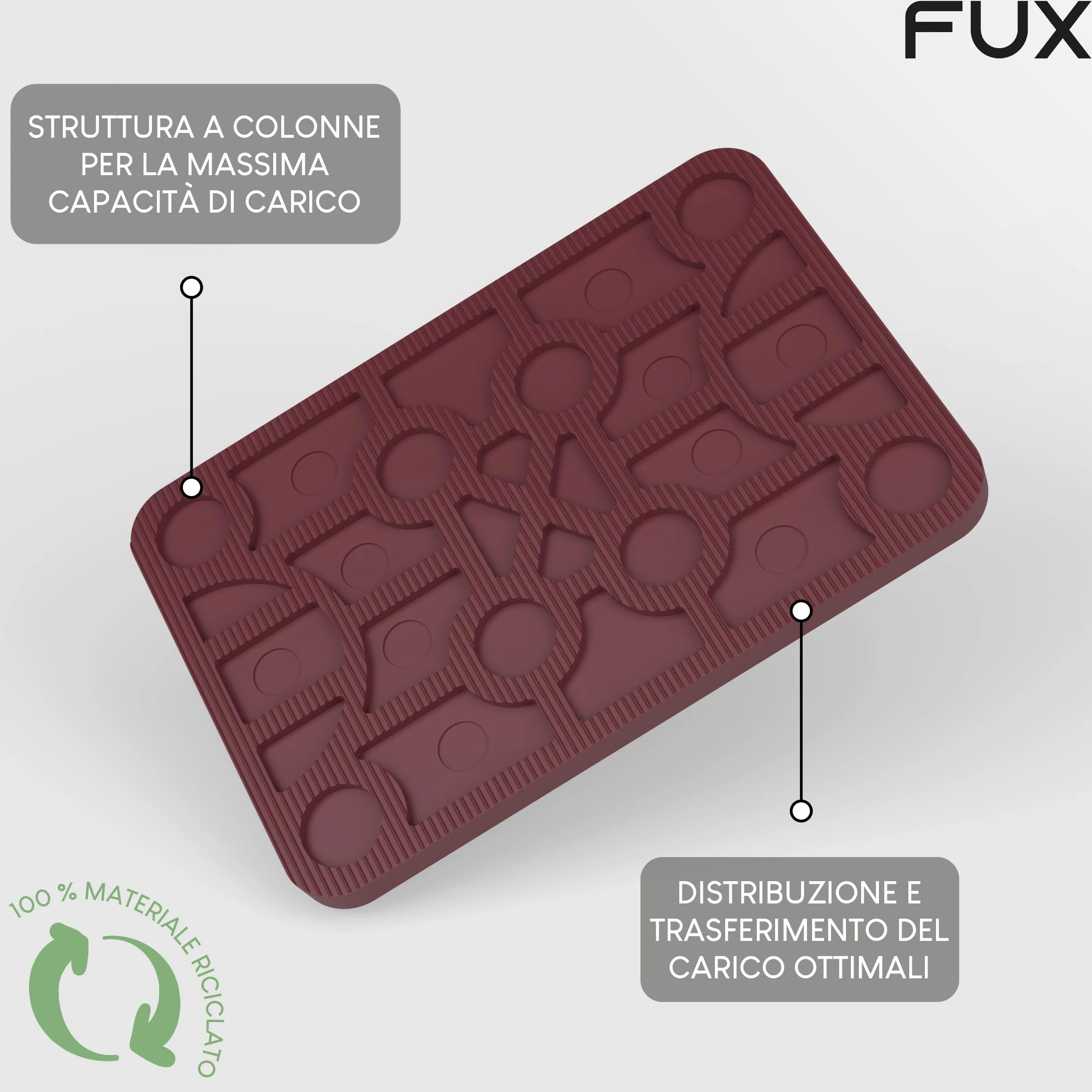 FUX, 80 pezzi, set di distanziatori in plastica, 60 x 40 x 1,5-20 mm, assortimento di tasselli di rivestimento, piastrine di supporto, piastrine di compensazione, piastrine di plastica, cunei per