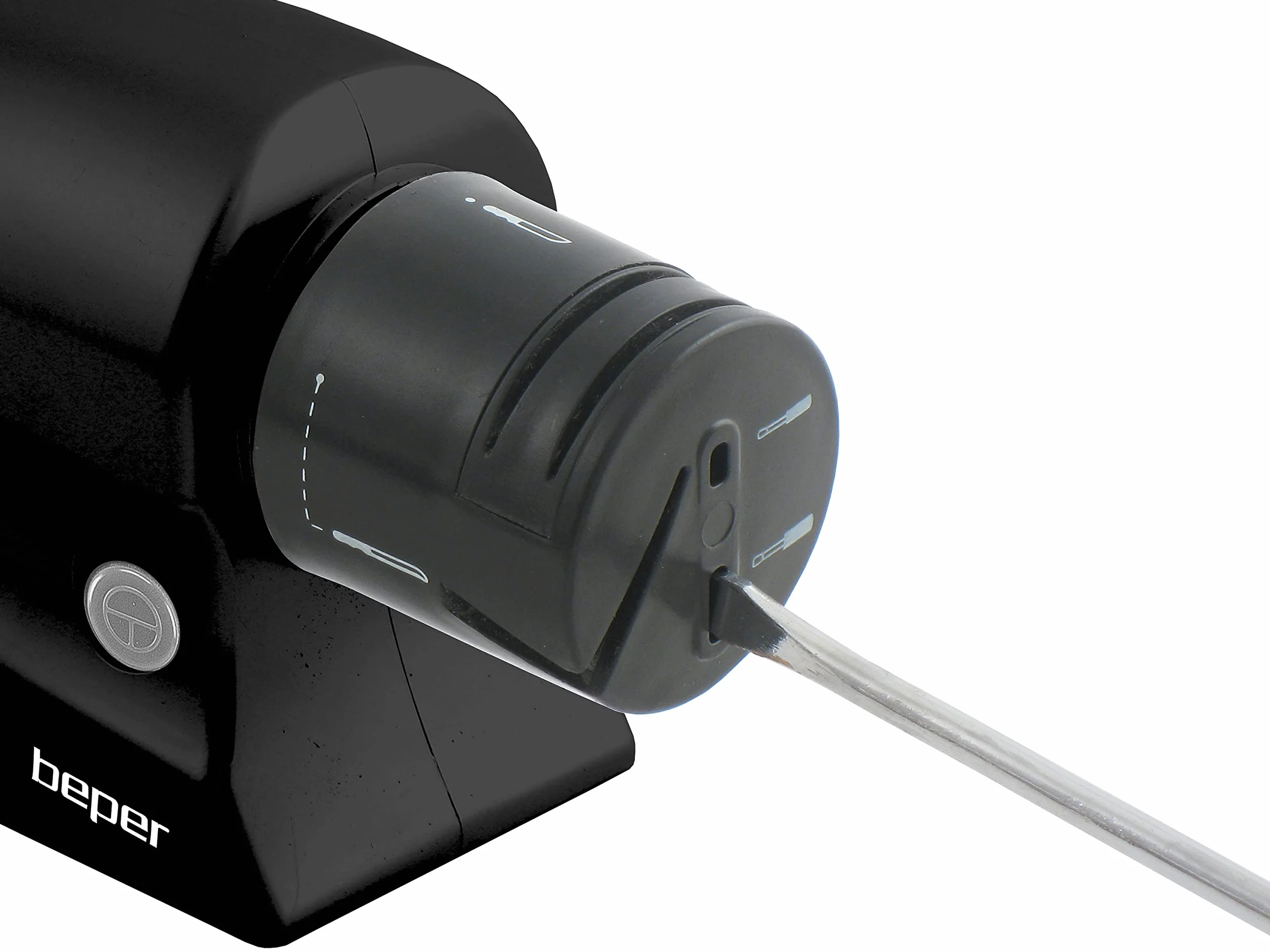 BEPER P102ACP001 Affilacoltelli elettrico 10W Lama Liscia Seghettata Pietra allumina Nero