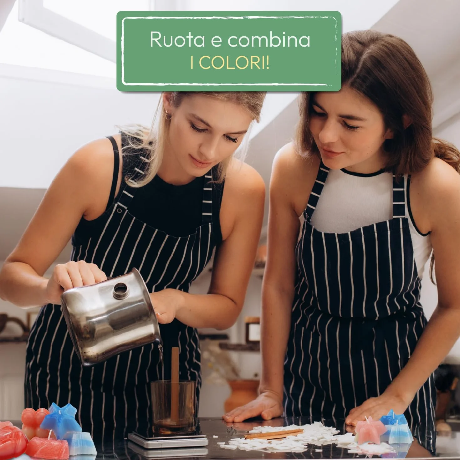 Science4you Kit per la Creazione di Candele - kit per Candele Fai Da Te, Kit Artigianale con 3 Diversi Stampi per Profumate, Kit Originali per Adulti, Regalo di Artigianato per Donne e Uomo