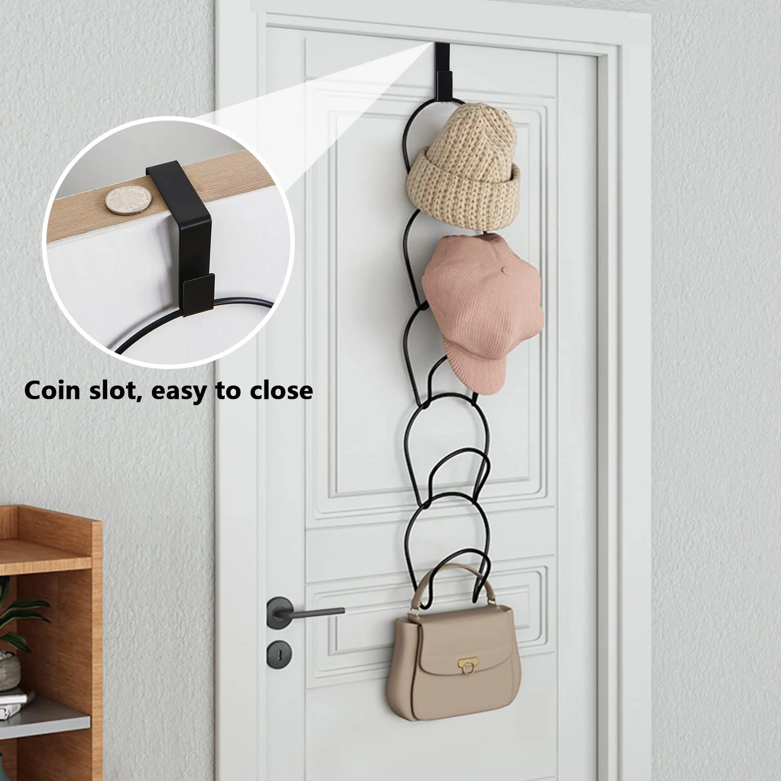 Porta Cappelli 12 Pezzi Espositore Organizer Sciarpe Asciugamani Cinture Borse