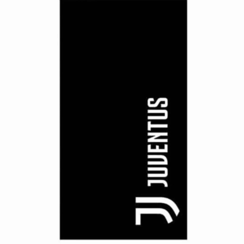 hermet Juventus FC, Telo Mare Piscina In Spugna, 100% Cotone, Bianco Nero, 90x170 Cm, Prodotto Ufficiale