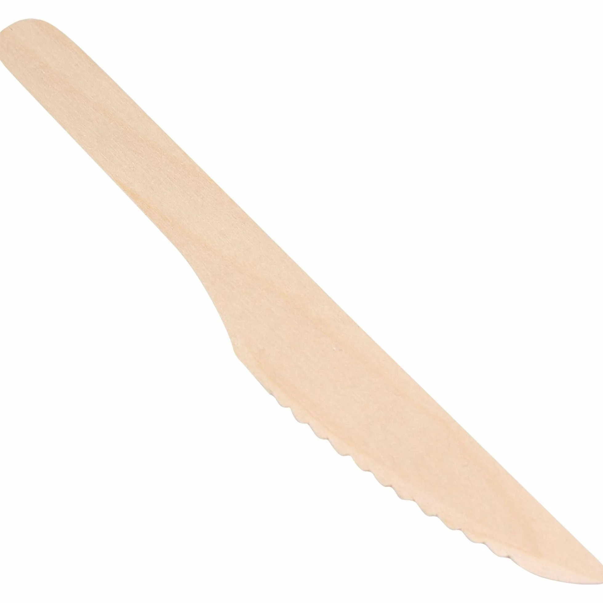 Algon 1000 coltelli usa e getta in legno biodegradabili 16,5 cm alternativa ecologica plastica