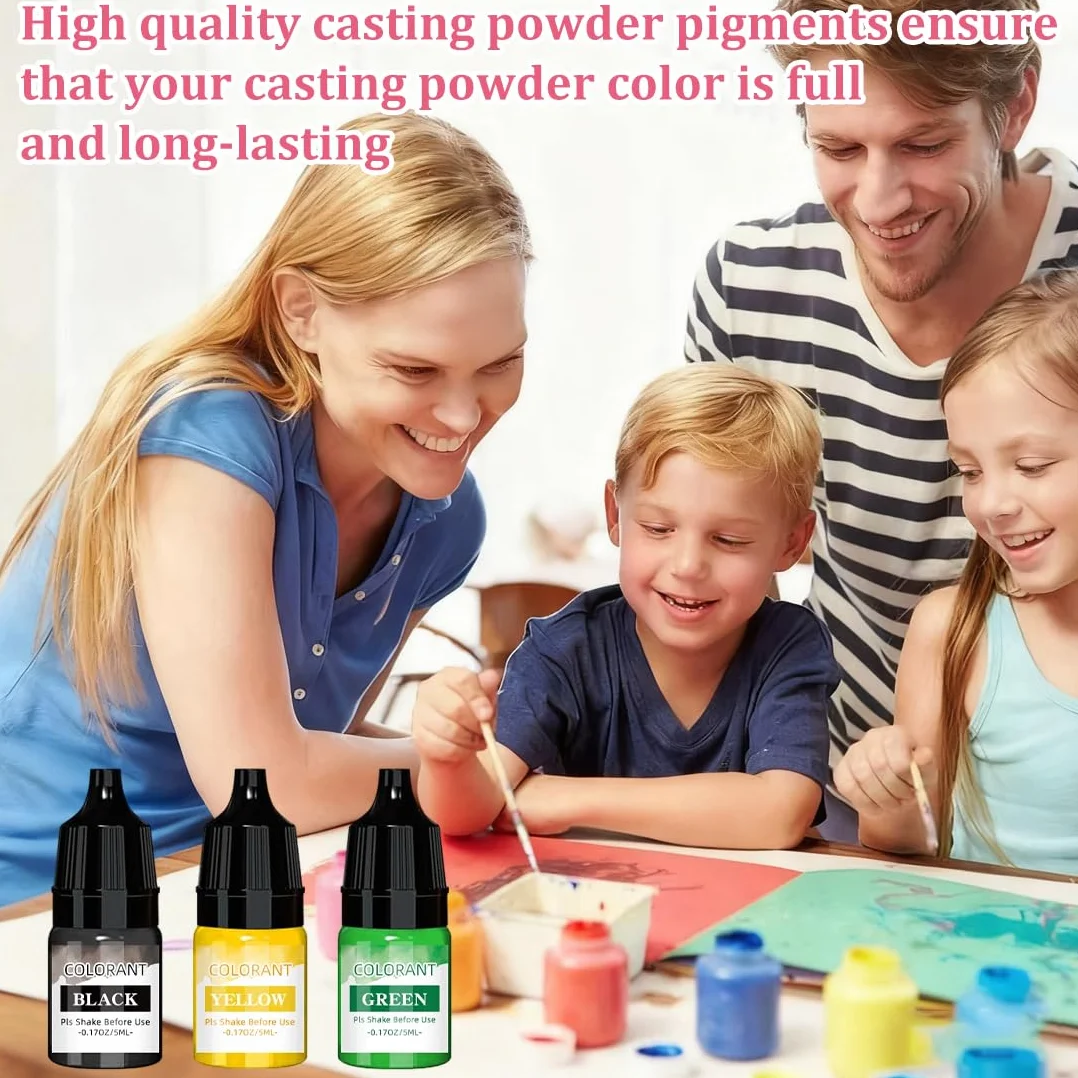 8 pezzi Candele Coloranti Coloranti per Cera di Candela Pigmenti colorati per polvere da colata Altamente Concentrato Coloranti per Cera per Candele Fai da Te per la produzione tintura