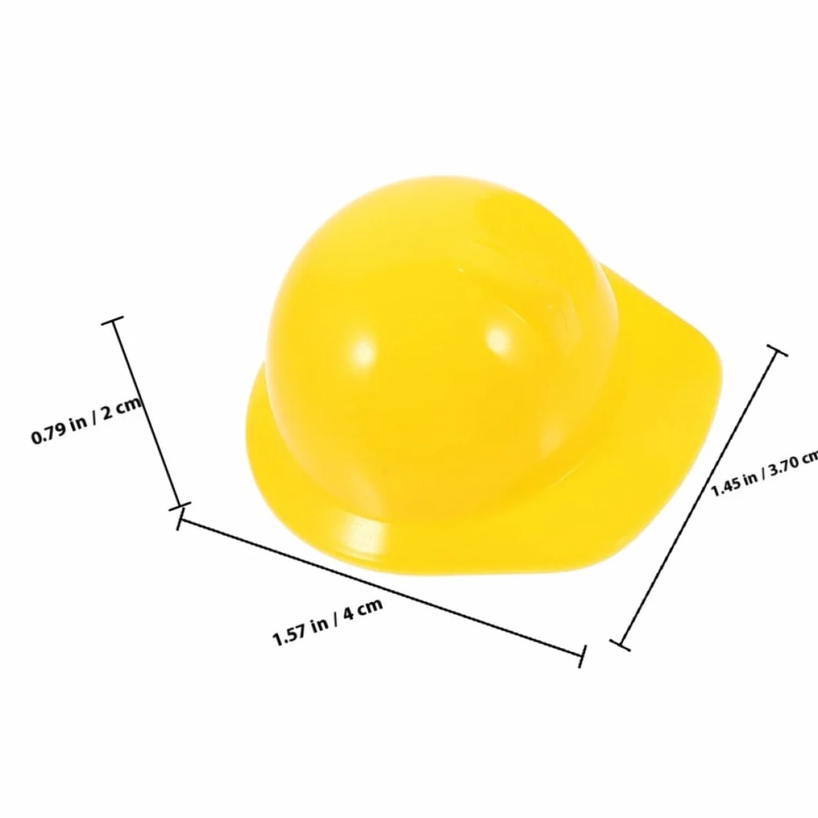 Toddmomy Mini Caschi di Sicurezza Caschetto Protettivo Decorativo in Plastica Gialli 30 Pezzi per Animali e Bambole per Decorazioni Feste a Tema Costruzione
