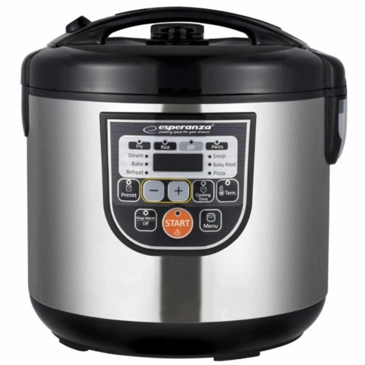 ESPERANZA EKG011 MULTICOOKER Cooking 5 L 860 W Negro, METÁLICO