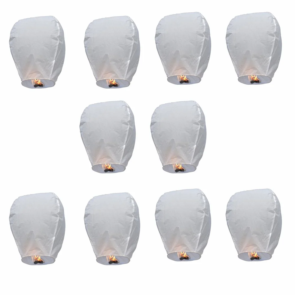 LEORX Lanterne cinesi 10pz ovale Lanterna Kongming per matrimonio decorazione Natale