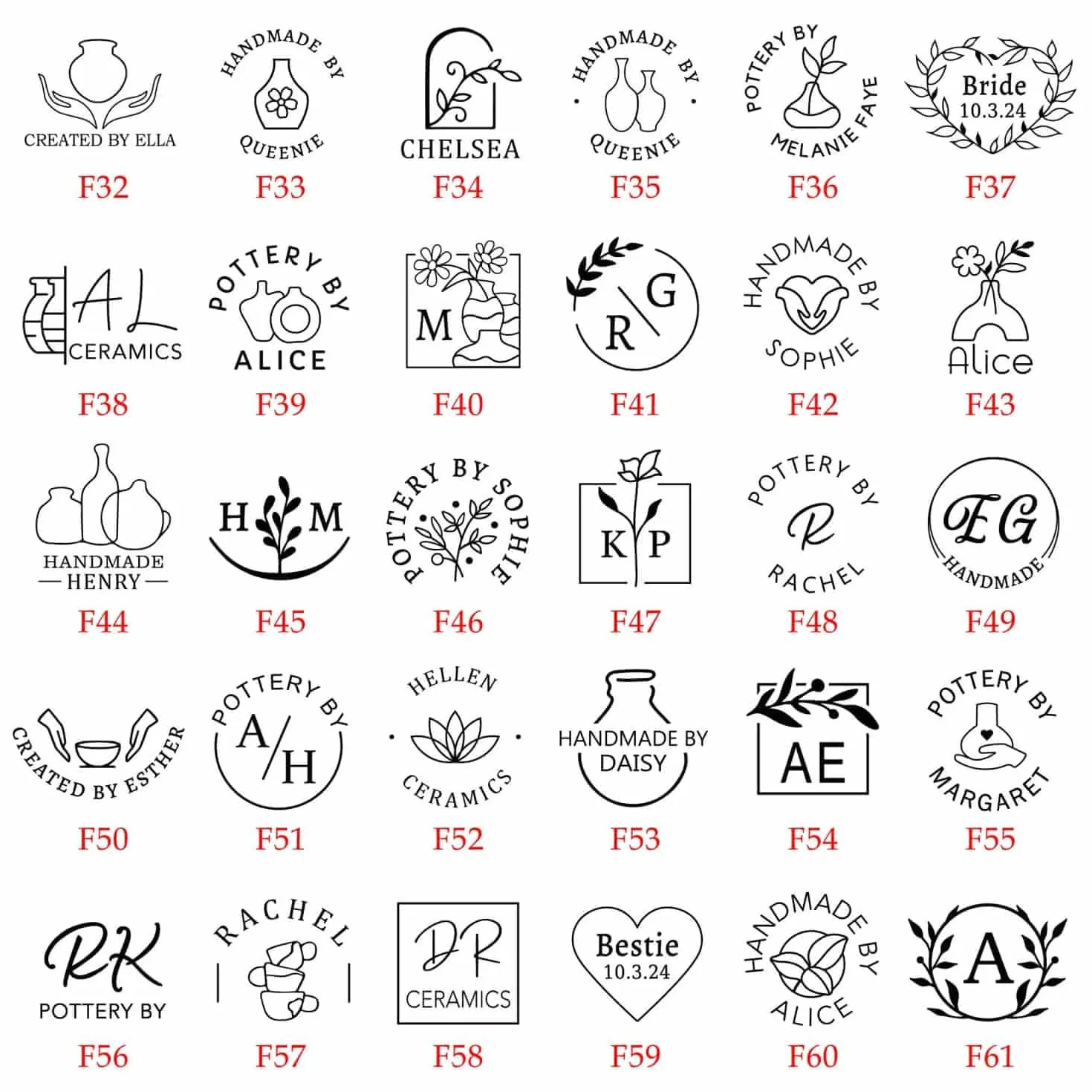 Timbro per Sapone Personalizzato, Timbro Personalizzato per Argilla, Timbri per Sapone Personalizzati con Logo/Nome, Regalo per Artisti di Ceramica e Amanti del Fai-da-Te, Amante dell'Arte del Sapone