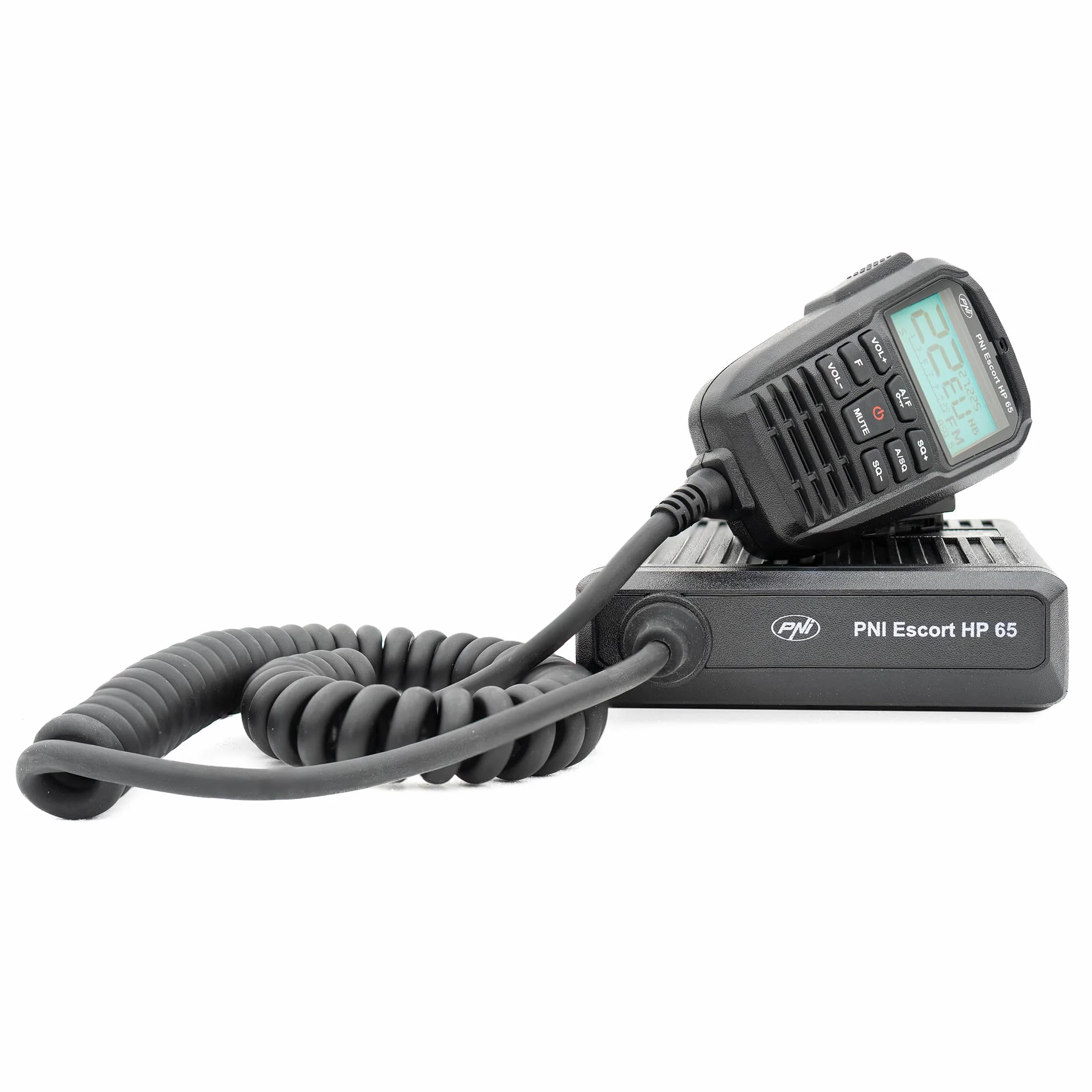 Stazione radio CB PNI Escort HP 65 ASQ, multi-norm, Noise Blanker, ASQ, regolabile SQ, 12-24 V, presa accendisigari inclusa