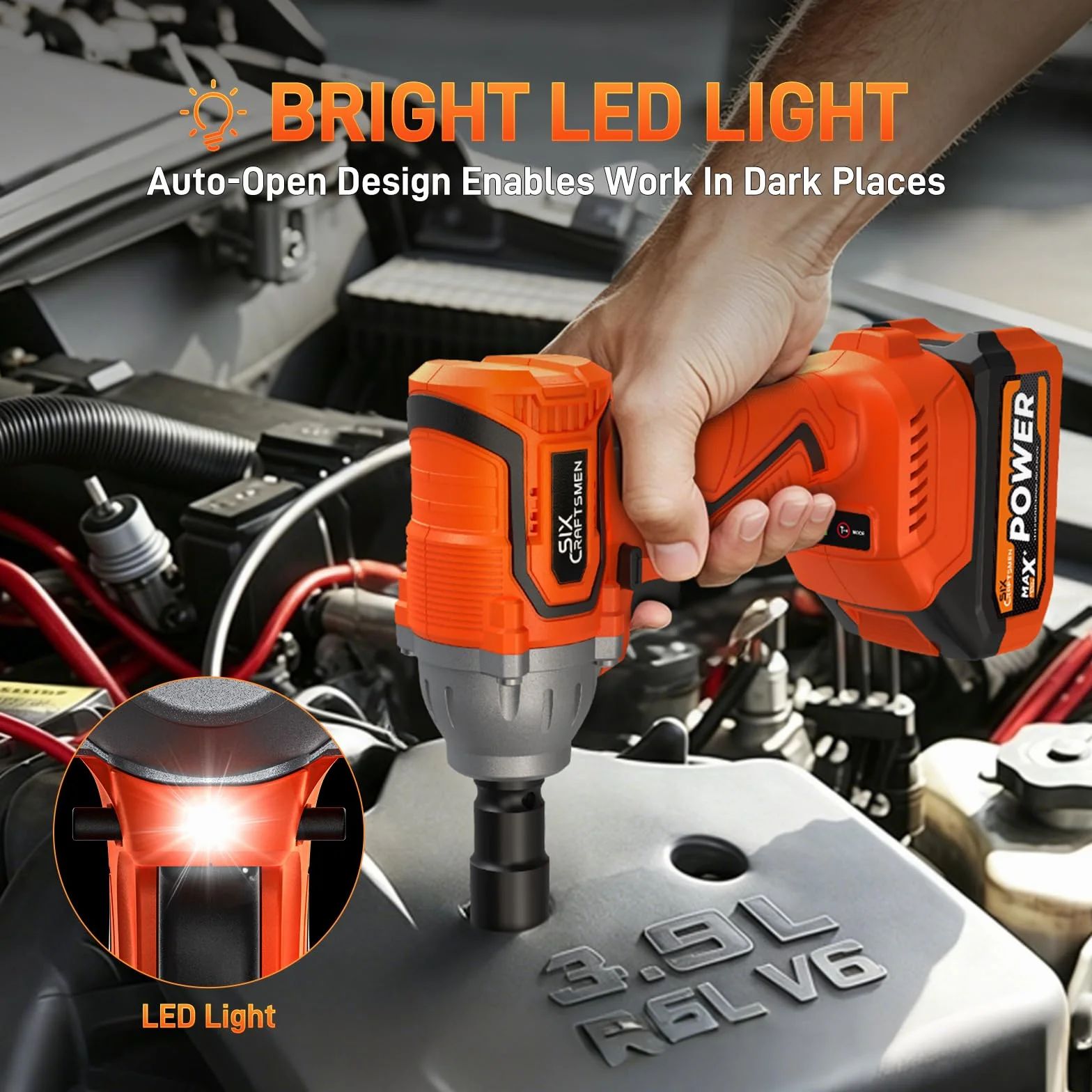 500 N.m Avvitatore a Impulsi Brushless 21V, 1/2" Avvitatore ad Impulsi, Avvitatore a Percussione con Batteria 4.0 Ah, Velocità Regolabile, Ideale per Fai da te, Mobili e Auto Leggere
