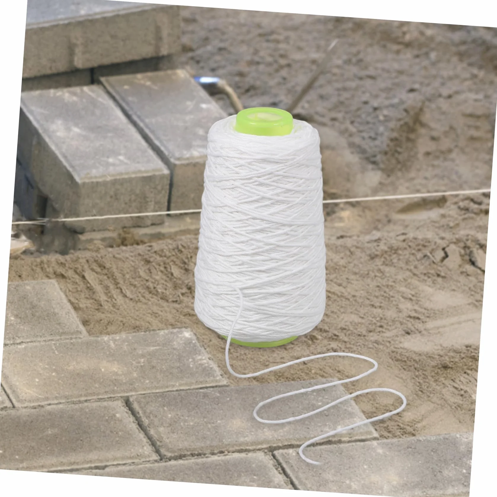 Lurrose Filo da Muratore Versatile per Muratura Assorbente in Cotone Bianco per Lavori di Carpenteria e Posa Mattoni