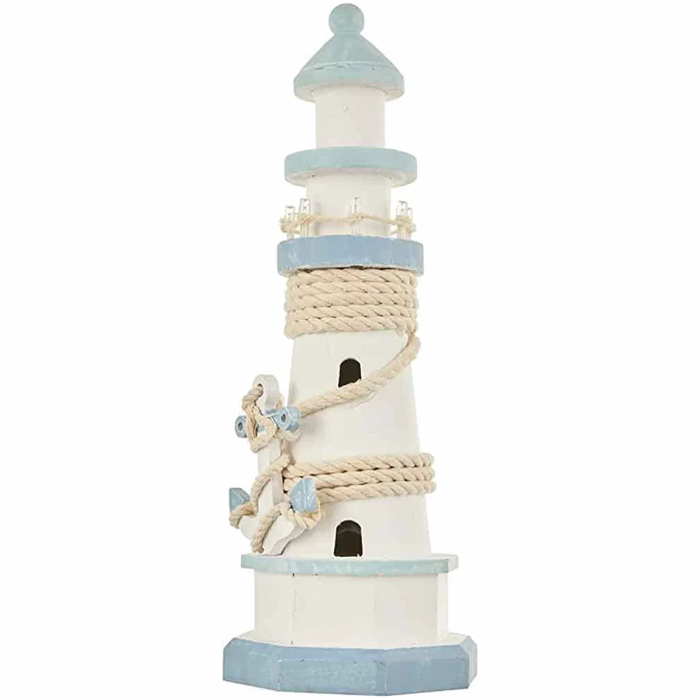 Out of The Blue 830352 Articolo Decorativo Legno Bianco 10.5 x 29.5 cm