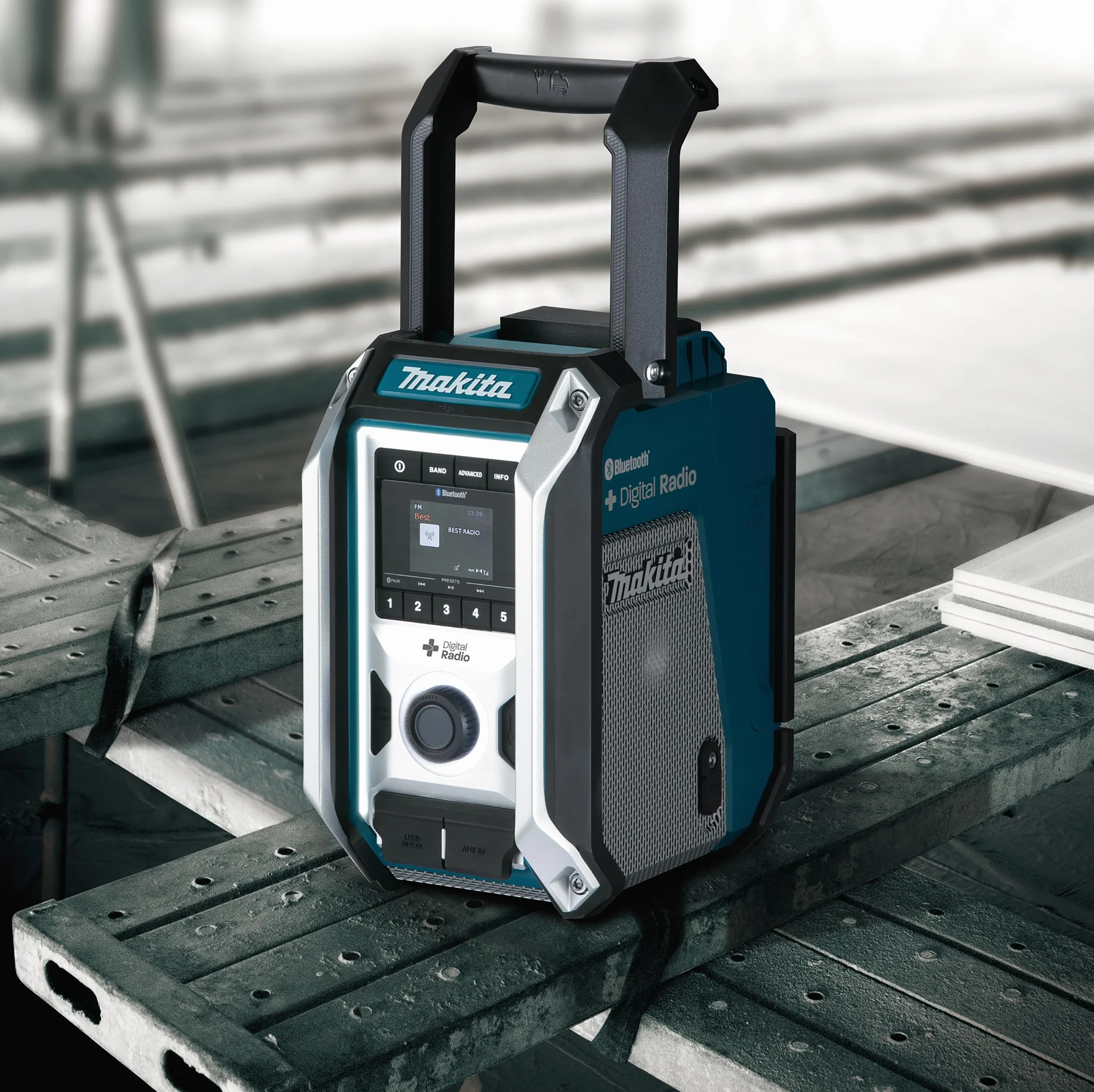 Makita DMR115 radio Worksite Black, Blue