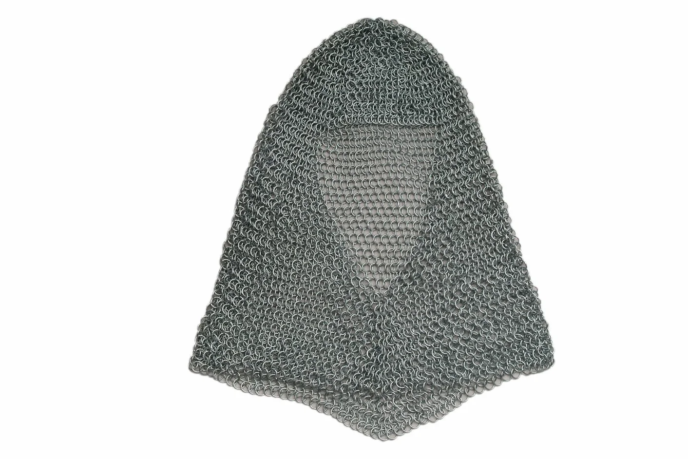 SZCO Supplies Argento Chainmail Coif Steel Chainmail