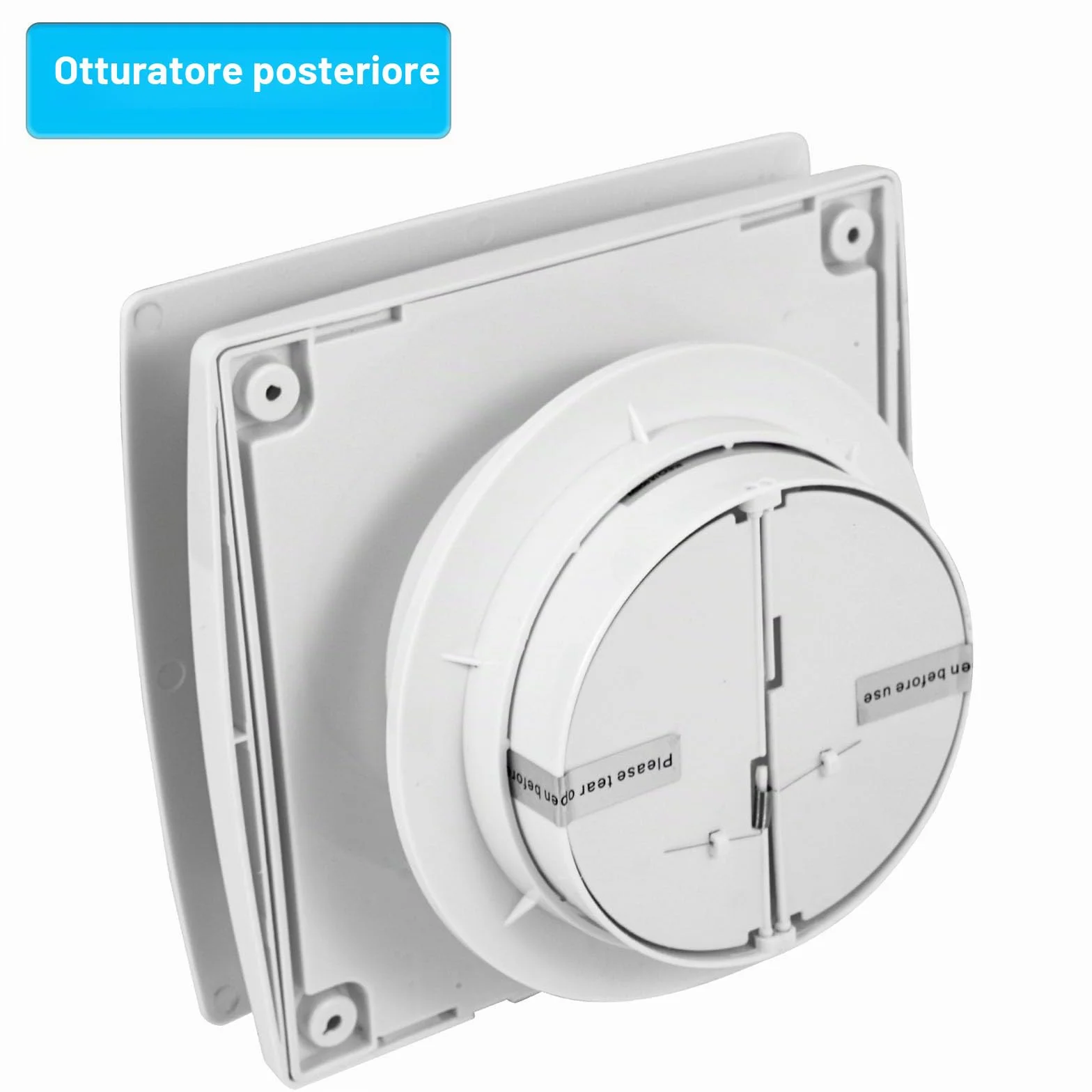 Aygrochy Ventola Aspirazione 100mm con sensore di umidità e timer, Estrattore Aria Silenzioso per Bagno e Cucina