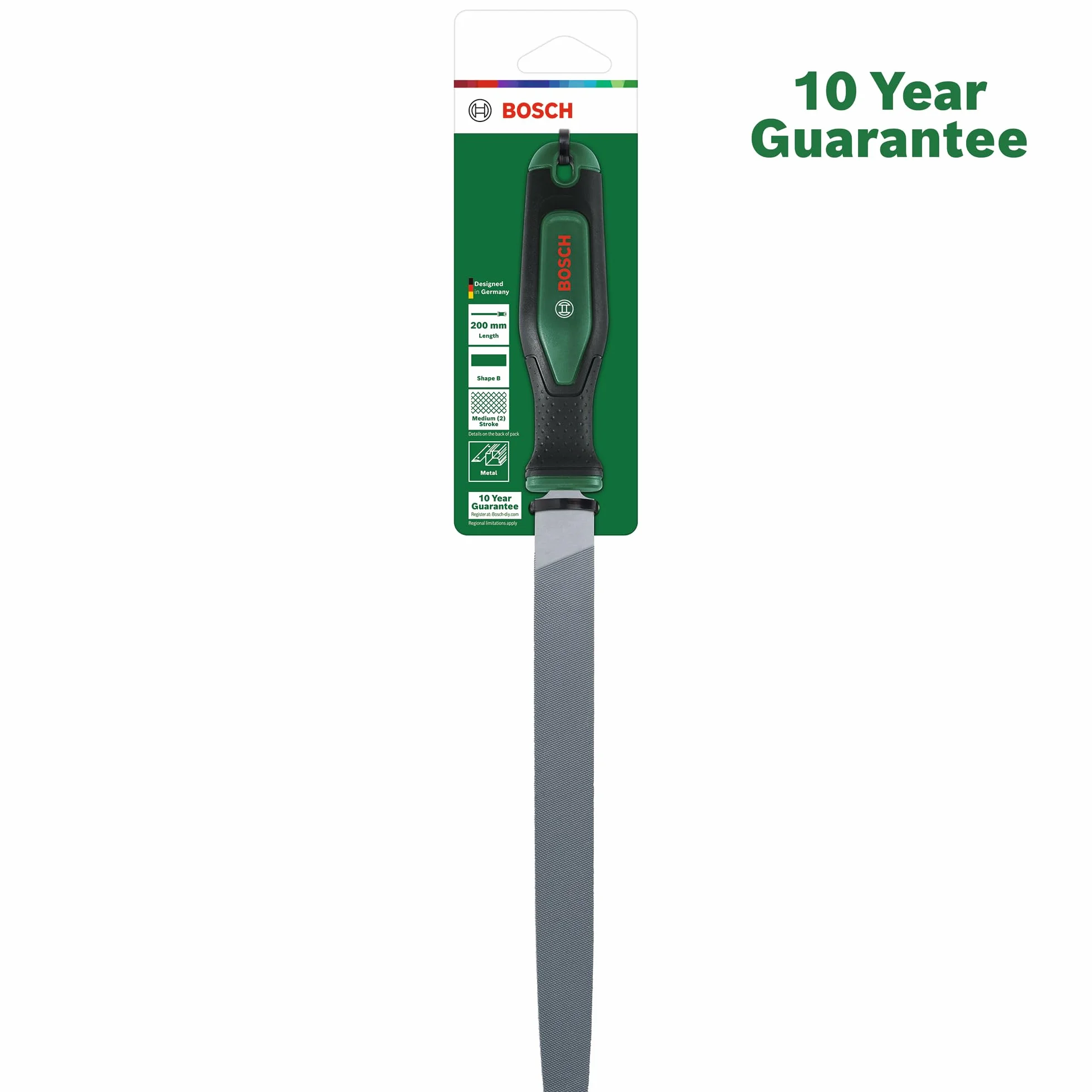 Bosch Lima piatta per metallo da 200 mm / 8&,quot, (Accessori Utensili Manuali)