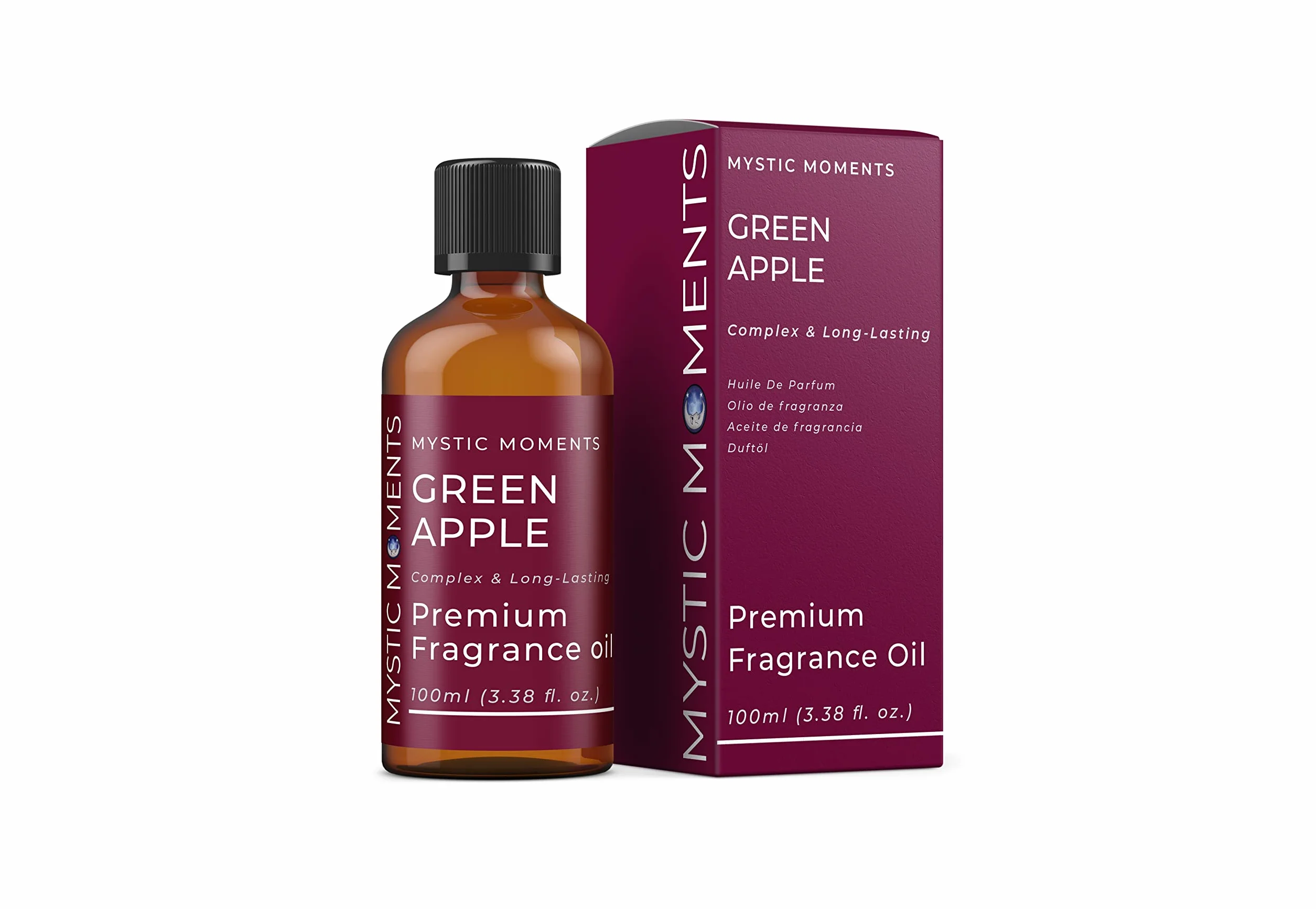 Mystic Moments | Olio di fragranza di mela verde - 100 ml - perfetto per saponi, candele, bombe da bagno, bruciatori di olio, diffusori e articoli per la cura della pelle e dei capelli