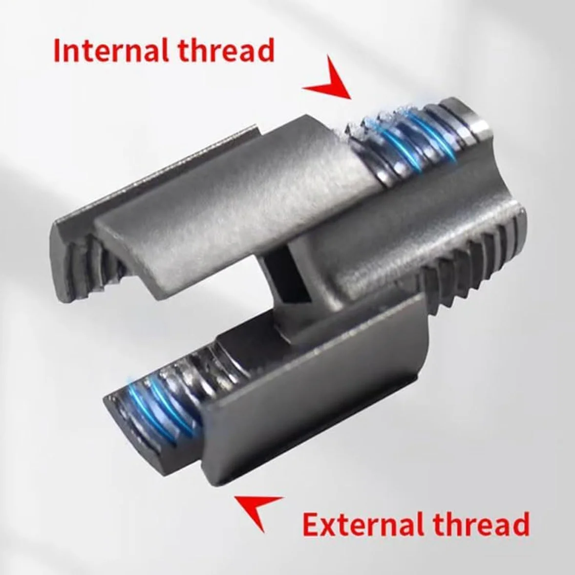 Integrated Internal & External Pipe Threading Tool,Pipe Thread Cutting Tool,1/2'' 3/4'' PVC Pipe Threader Kit for Electric Drill, Plumbing Repairs (1/2"+3/4")