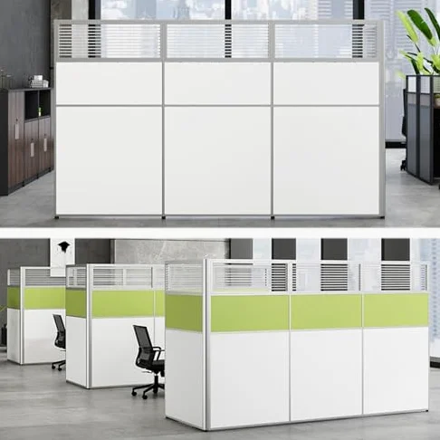 Pannello divisorio autoportante per postazione di lavoro, sistema modulare pieghevole a parete per la privacy in sale studio e aule multimediali