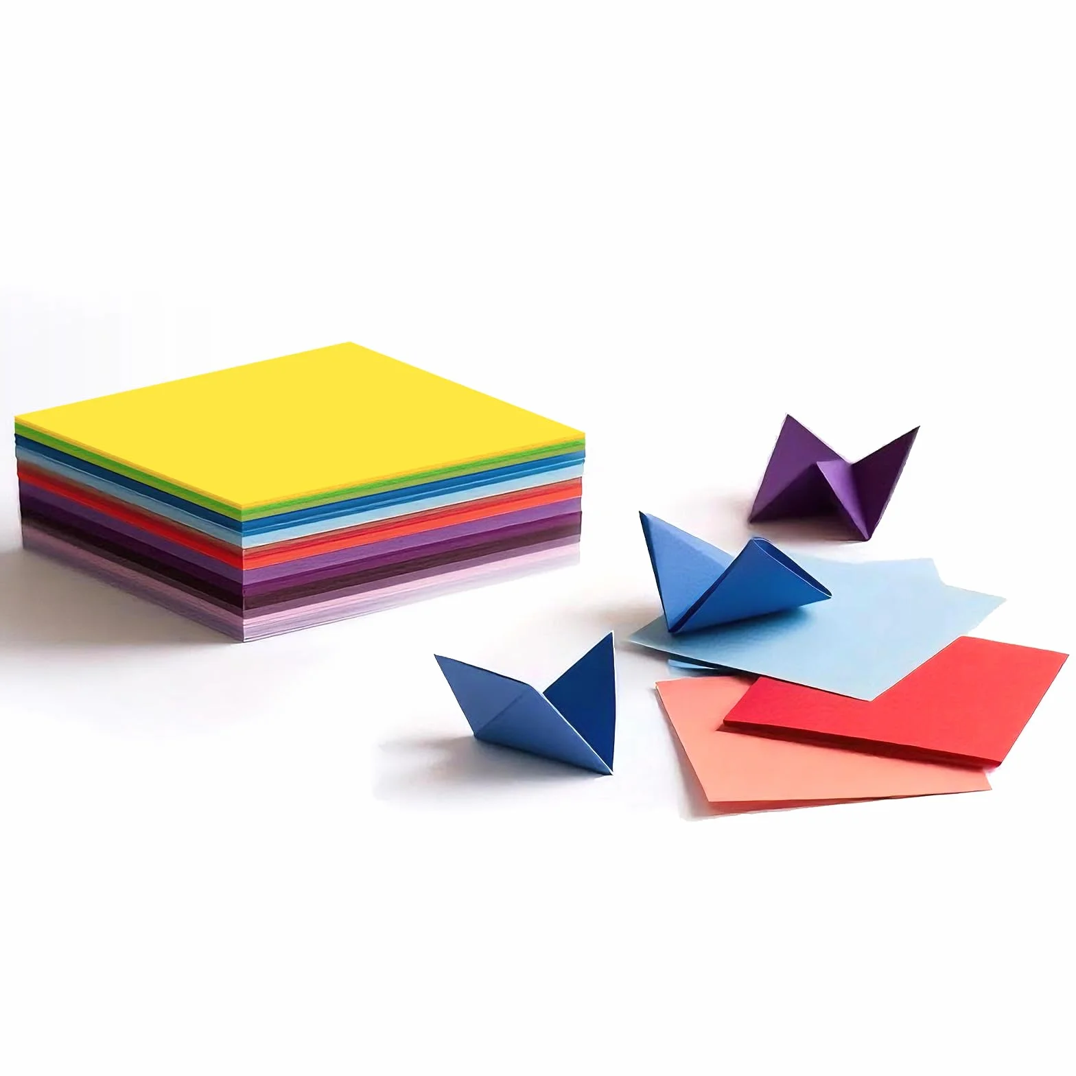 240 Fogli Cartoncini Colorati 10 x 10 cm 70 g/m² Carta Origami 20 Colori Risma Fogli Colorati per Fai da Te Scuola Progetti Artistici