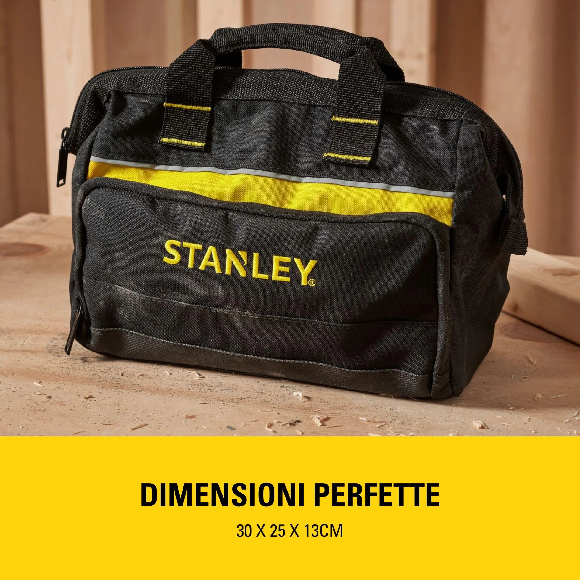 STANLEY Borsa portautensili 30 x 25 x 13 cm base rigida