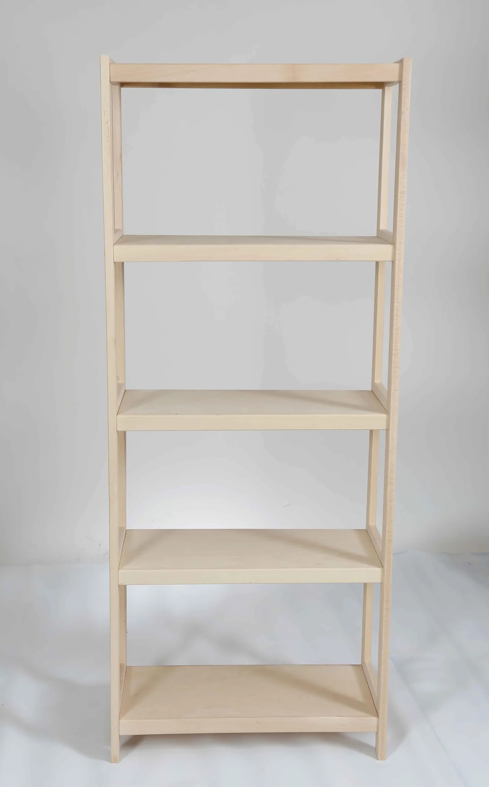 Scaffale per carichi pesanti in legno di faggio massiccio, 173 x 50 x 38 cm (altezza x larghezza x profondità), 5 ripiani, fino a 60 kg per ripiano, extra stabile, scaffale da