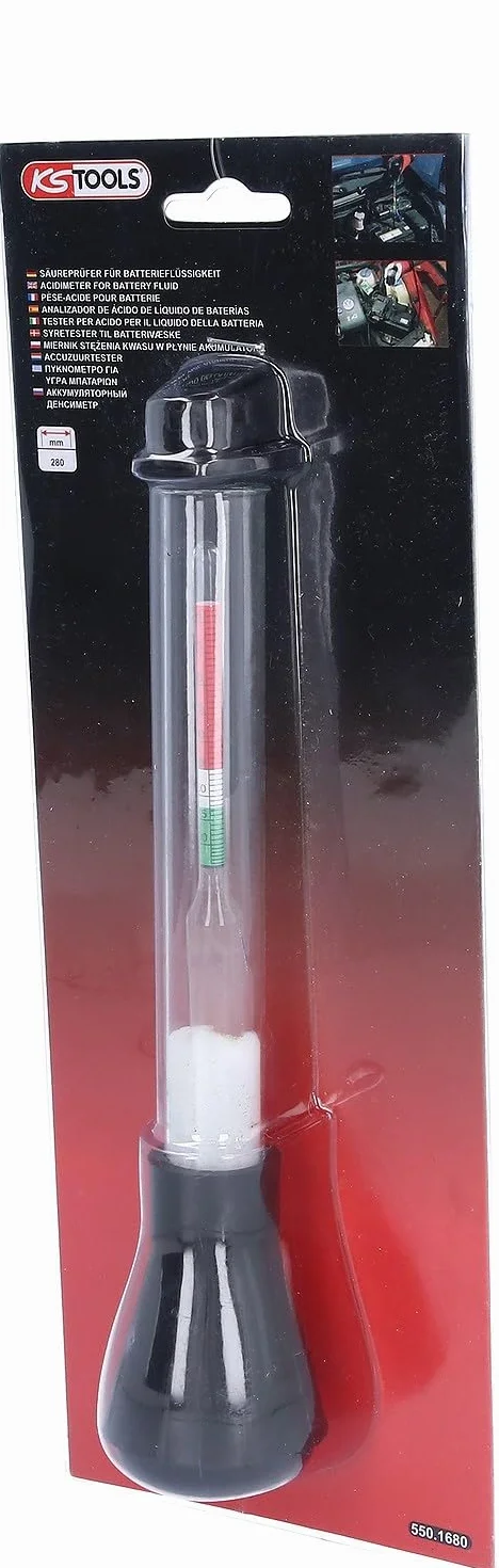 KS Tools 550.1680 Tester per Acido Batteria, 280 mm
