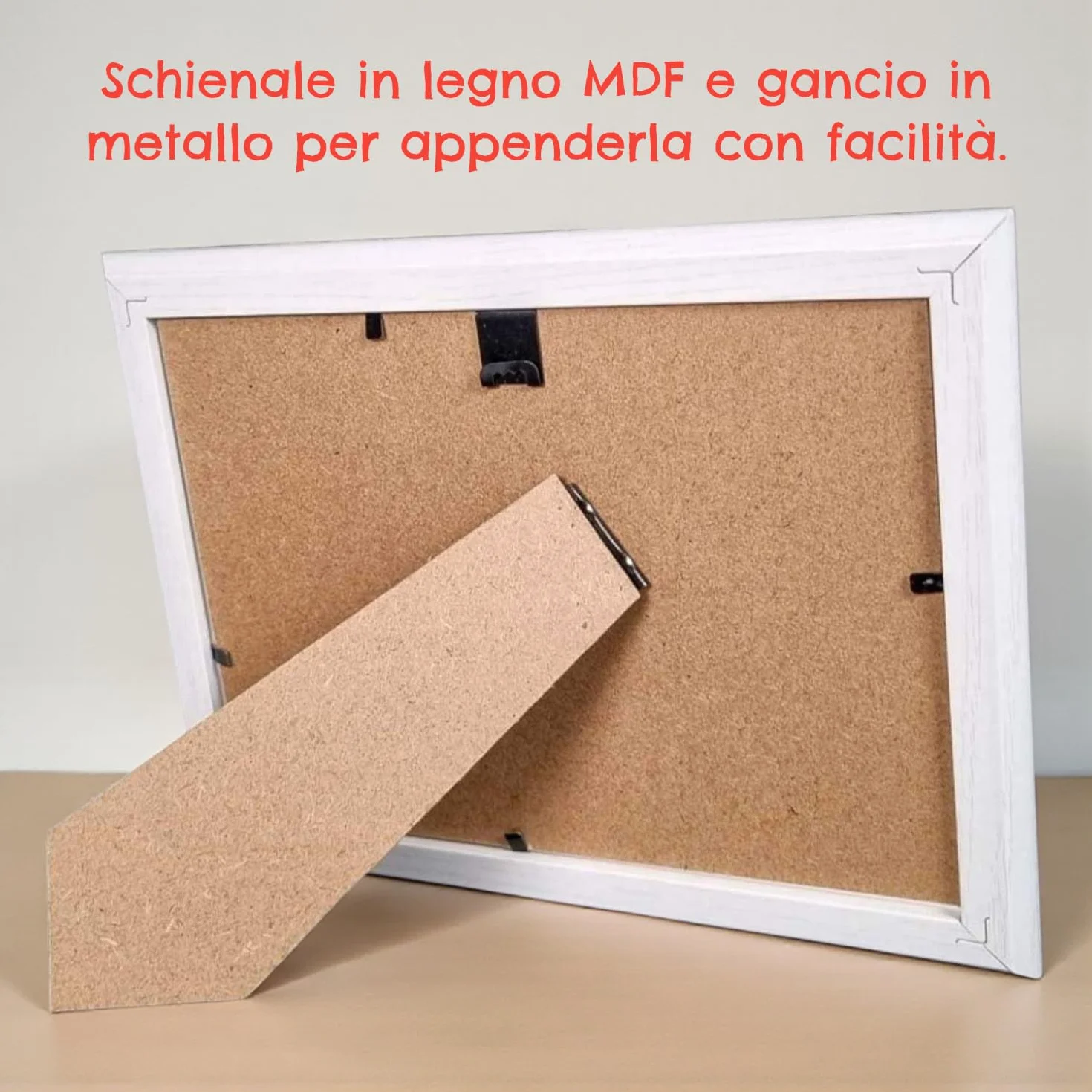 Regalo Nonni Cornice Foto 13x18 Bianca Legno Scritta Vi Voglio Bene Nonni Portafoto Appoggiare Appendere