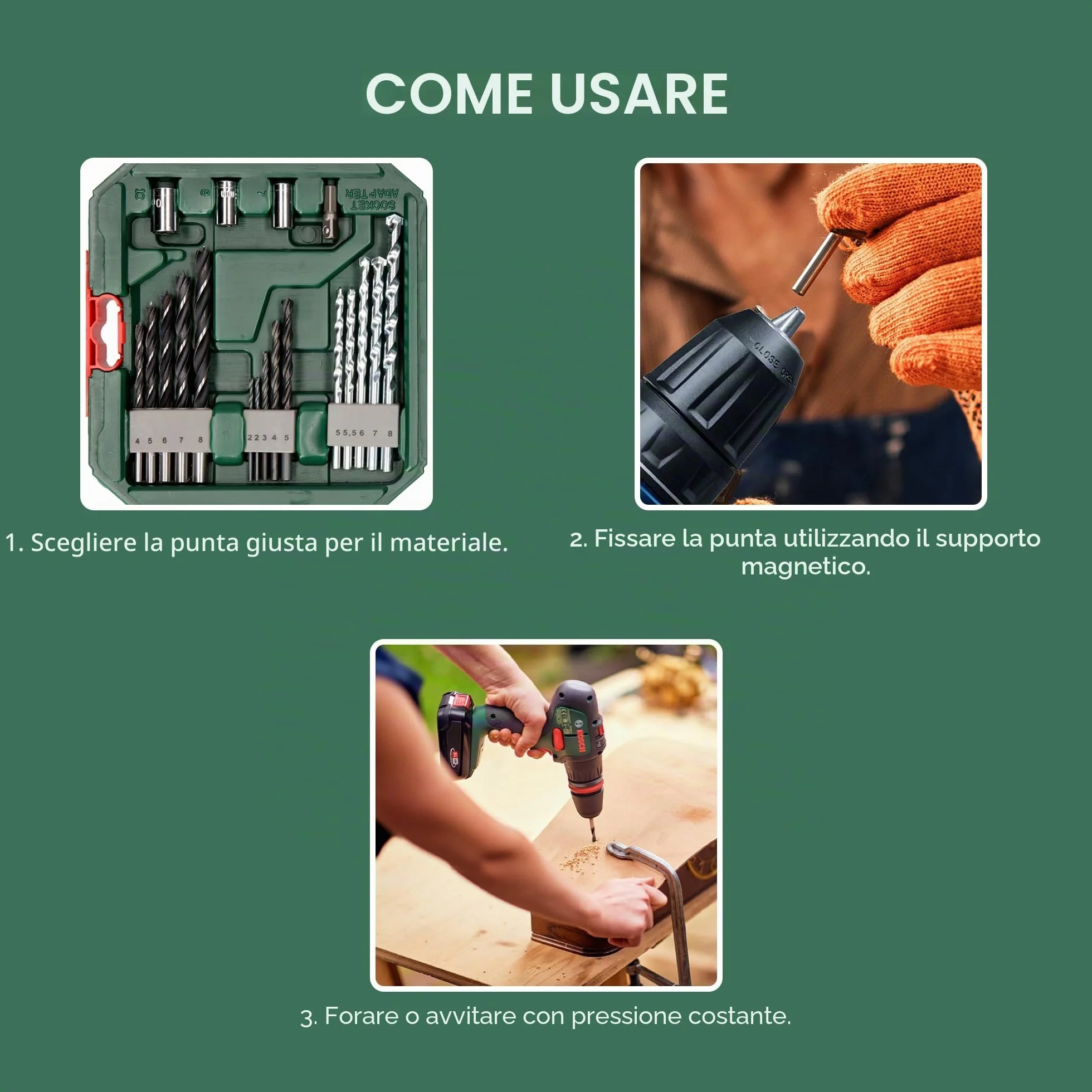 Bosch Set da 34 Pezzi di punte e bit avvitamento in titanio X-Line (per legno, pietra e metallo, accessori trapano)