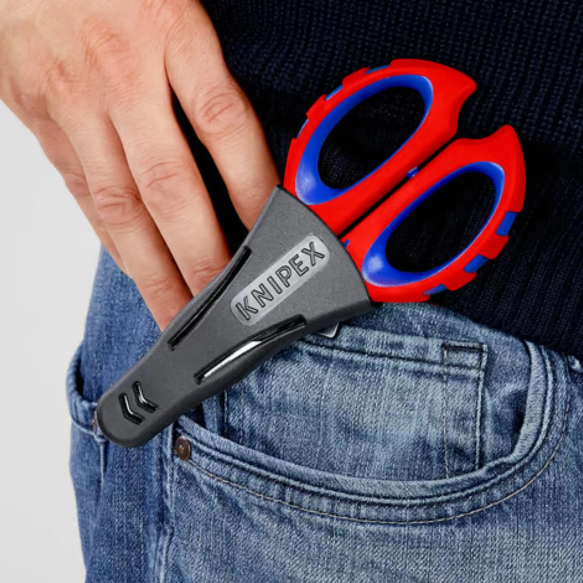 KNIPEX Forbici da elettricista rivestiti in materiale bicomponente, rinforzato in fibra di vetro 160 mm, 95 05 10 SB