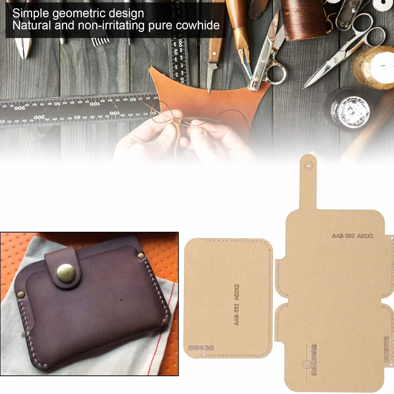 Modello Di Borsa in Acrilico Stampo Artigianale in Pelle Acrilico Trasparente Stencil Artigianato in Pelle, Stencil Per Trapuntatura in Pelle Per Strumento Di Stampo Per Artigianato in Pelle Fai Da Te