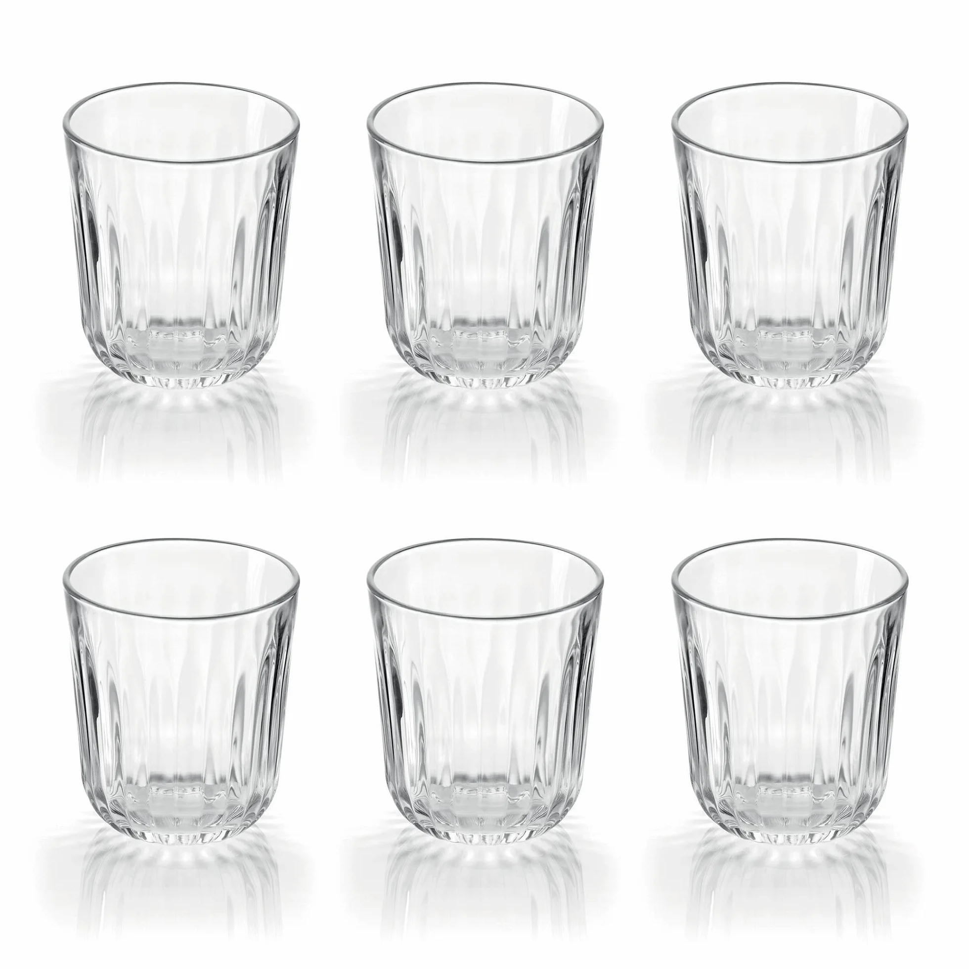 Guzzini Gocce Set 6 Bicchieri in Vetro Everyday 320 Cc Trasparente