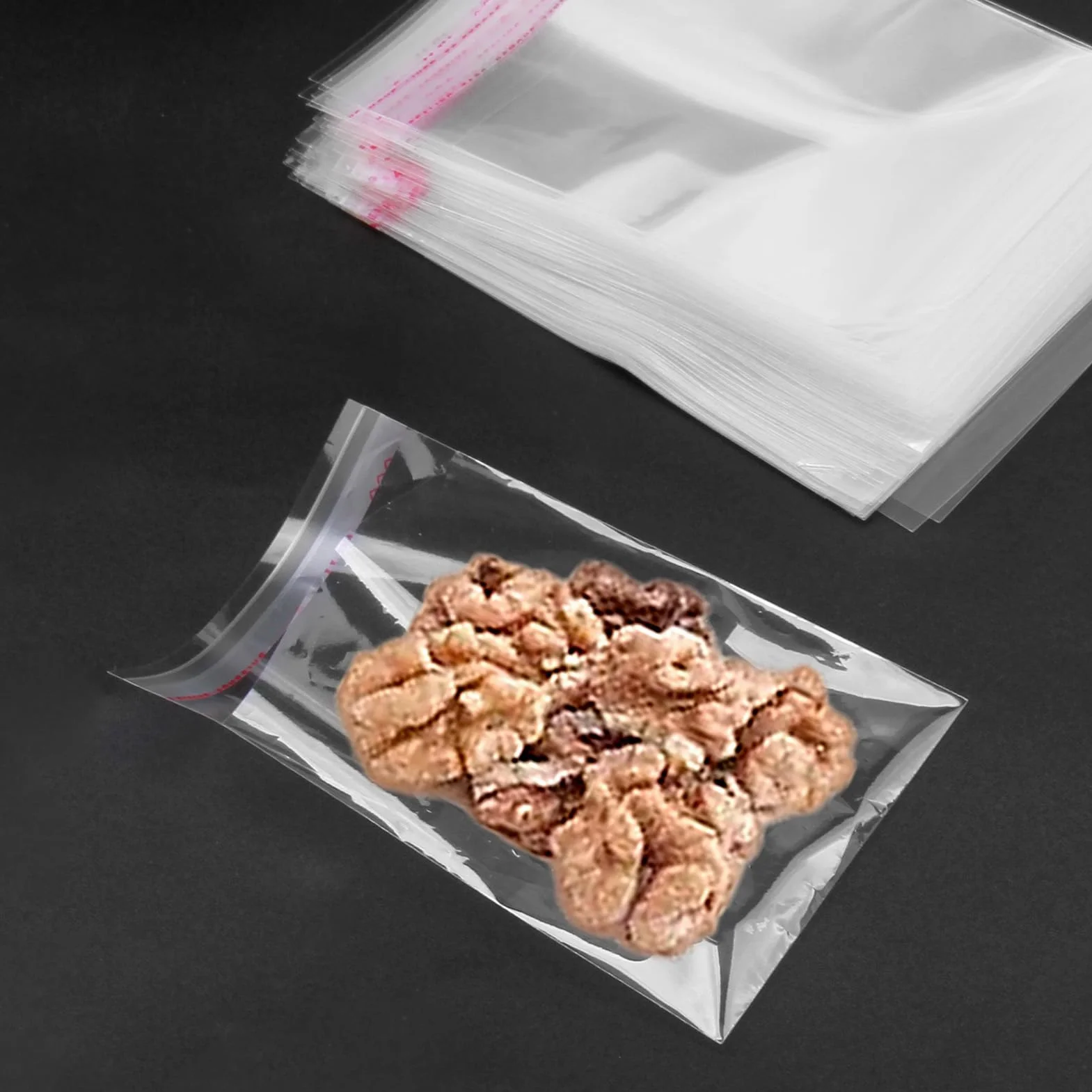 400 Bustine Trasparenti Adesive 8x12cm, Sacchetti Cellophane Ziplock per Alimenti, Caramelle e Biscotti, Alta Trasparenza e Multiuso