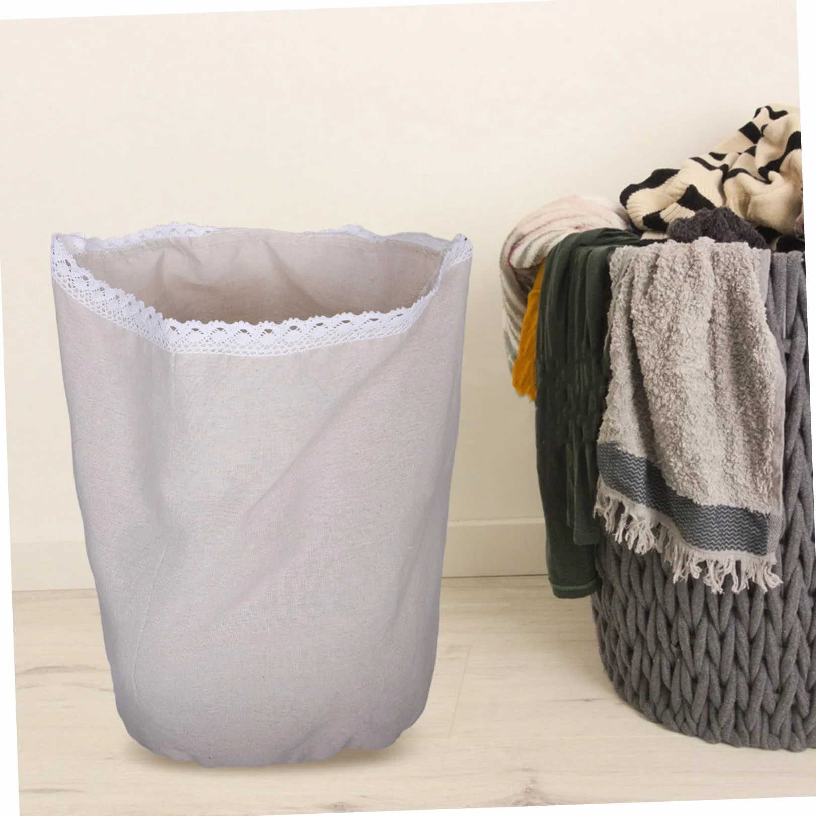 BESTYASH Fodera Riutilizzabile per Cestini Intrecciati 20X24 CM Inserto Decorativo per Cesto Portabiancheria da Bagno e Lavanderia