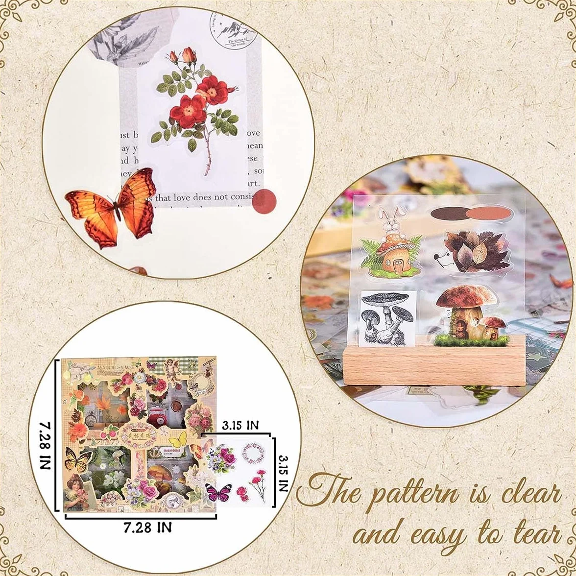510 Pz/100 Fogli Adesivi per Scrapbooking Stickers，Stickers Bullet Journal丨Scrapbooking Adesivi Stickers Scrapbooking Per Junk Journal Adesivi，Scrapbook Journaling，Bullet Journal Fai da Te ecc