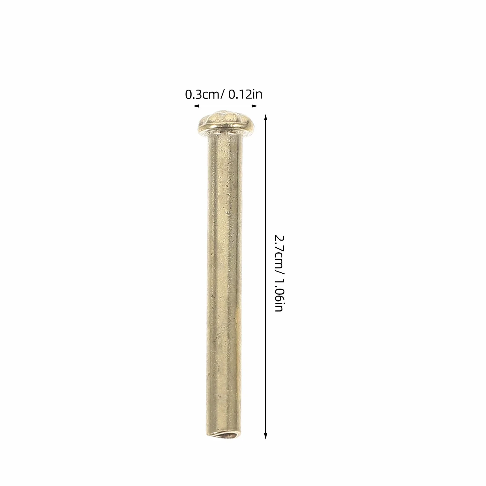 Amosfun Set 10 Rivetti per Albero Ventola Pieghevole 1.06 Pollici Accessori per Riparazione Ventagli Manuali in Metallo Portatile per Fai da Te