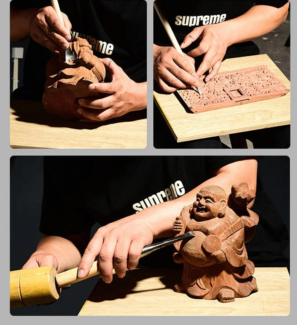 Sgorbie - Strumento Da Intaglio In Legno Per Lavorazione A Mano, Scolpito Grande Mezza Diamante Rotondo Poco Profondo