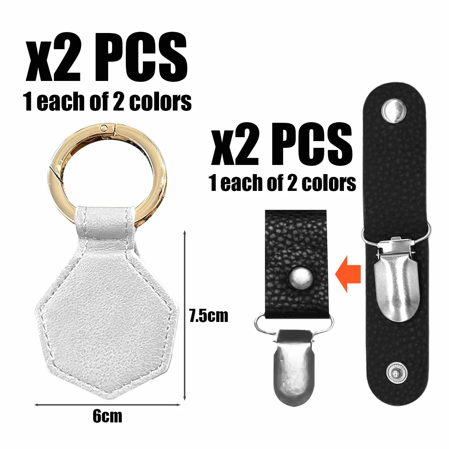 Clip Magnetica Per Cappello Da 4 Pezzi In Pelle, Clip Da Appendere Per Borsa, Clip Esagonale