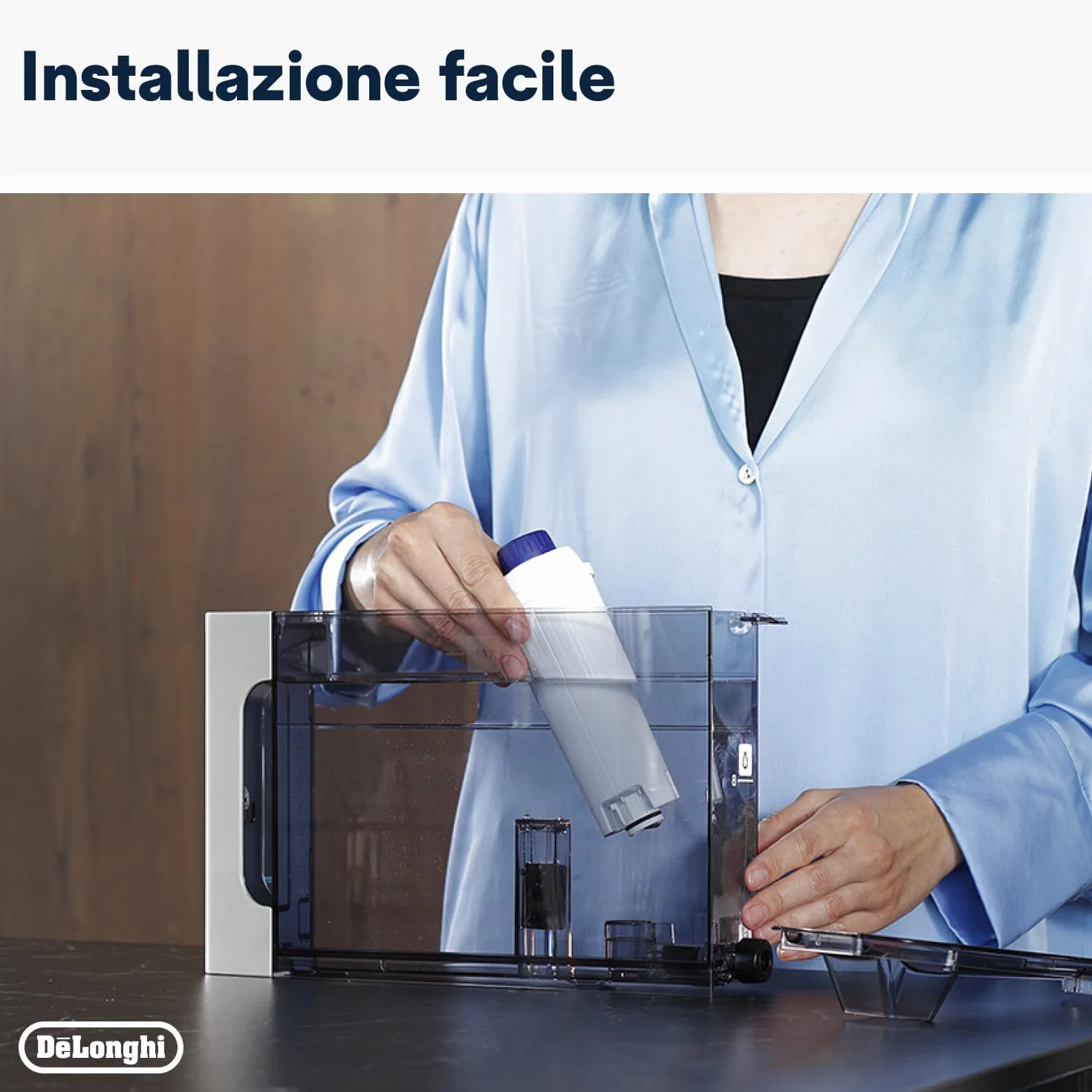 De'Longhi DLSC002 Filtro Addolcitore Acqua per Macchina Caffè Automatiche Ecam, Ricambio Originale Made in Italy