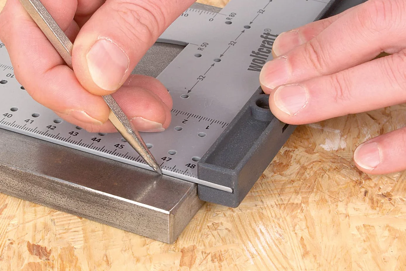 wolfcraft Punta per tracciare I 7985010 I Per tracciare linee e forme su pezzi in metallo