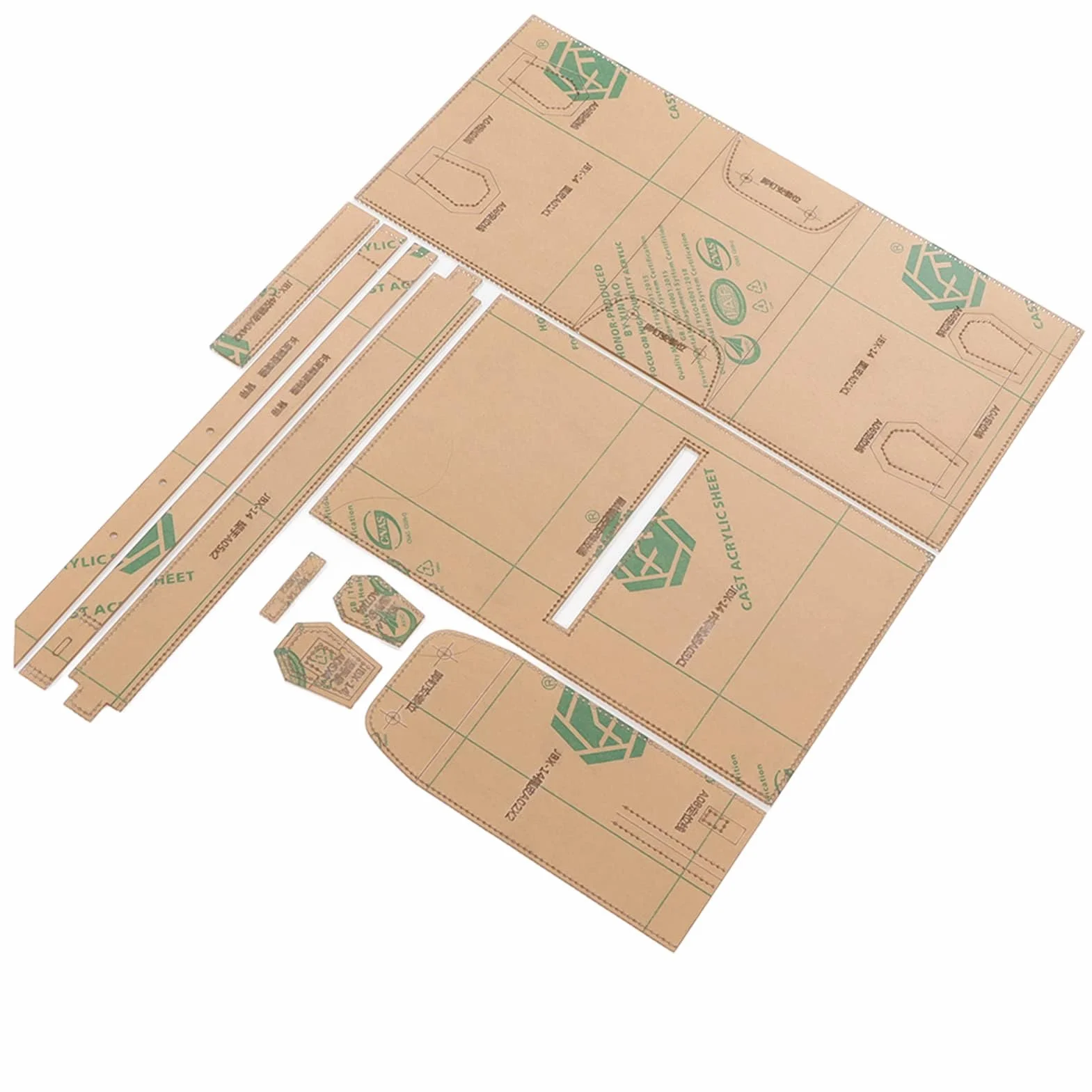 Modello Borsa Acrilico Artigianato Pelle Stencil Kit