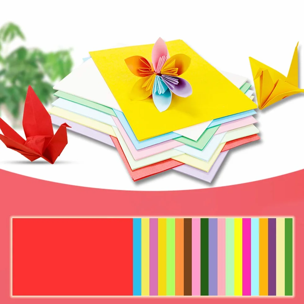 Papier kolorowy A4 230 g/m² 20 kolorów do origami i rękodzieła 297x210 mm